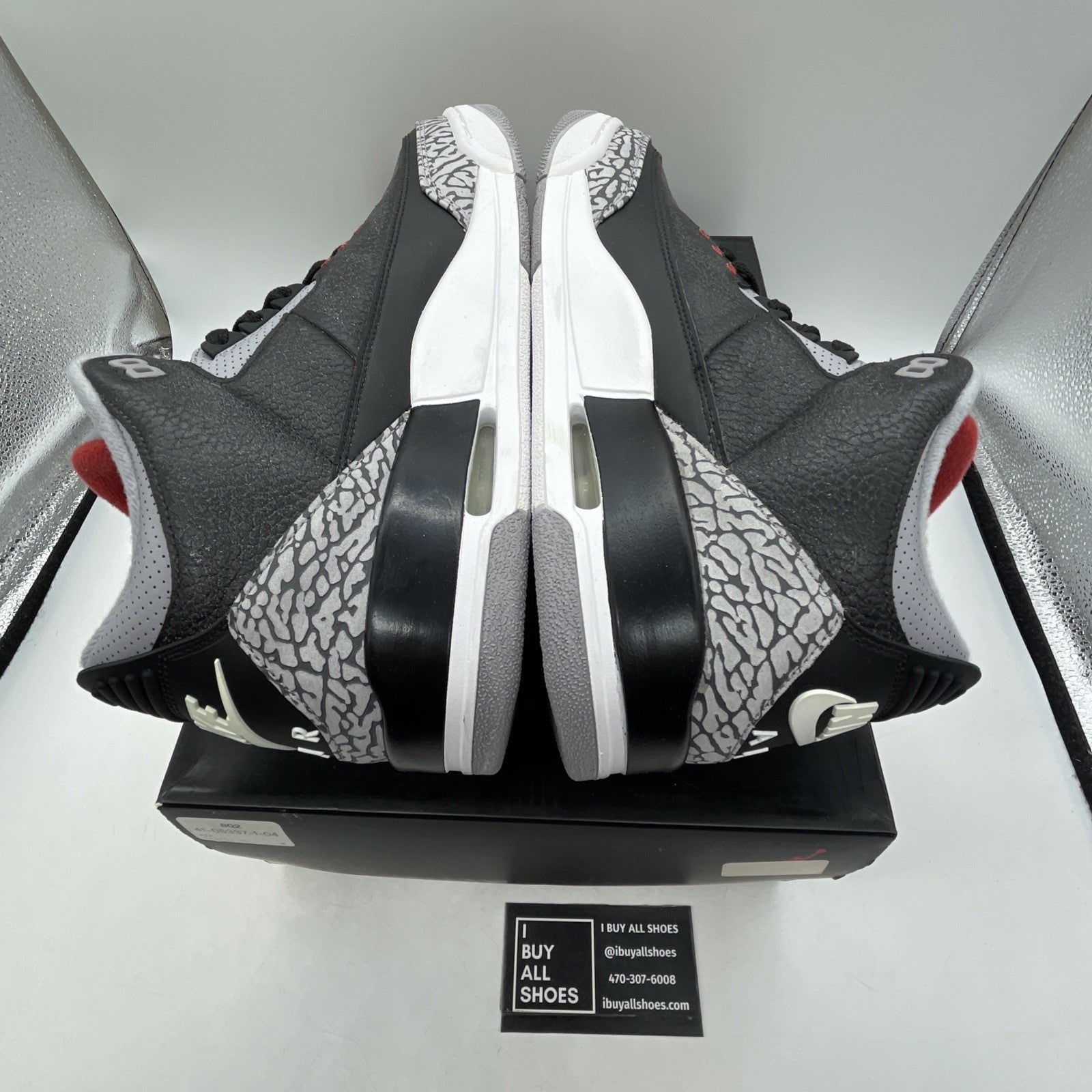 Size 10.5 - Air Jordan 3 Retro OG Mid Black Cement (854262-001)