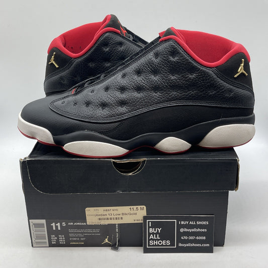 Size 11.5 - Air Jordan 13 Retro Low Bred Red Suede Leather (310810-027)