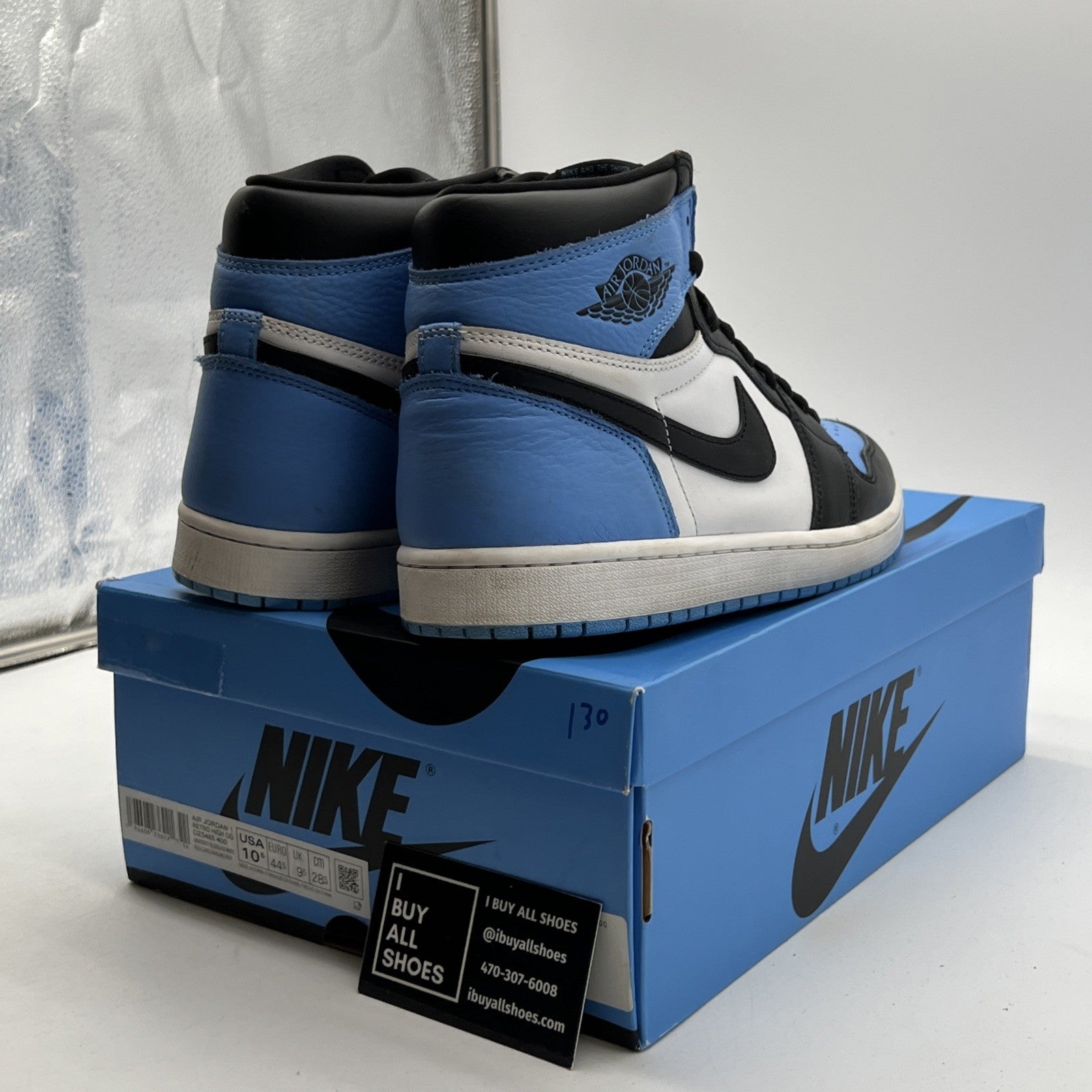 Size 10.5 - Air Jordan 1 Retro OG High UNC Toe (DZ5485-400)