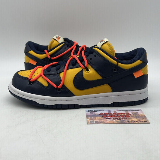 Size 4 - Nike Dunk Low x OFF-WHITE University Gold 2019 Heavy Yellow CT0856-700