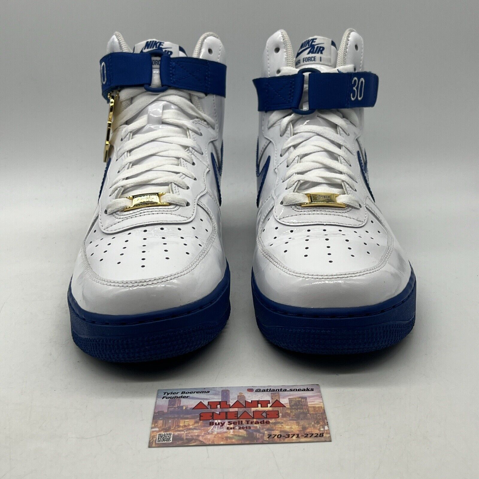 Size 10 - Nike Air Force 1 Sheed High Rude Awakening White Blue (AQ4229-100)