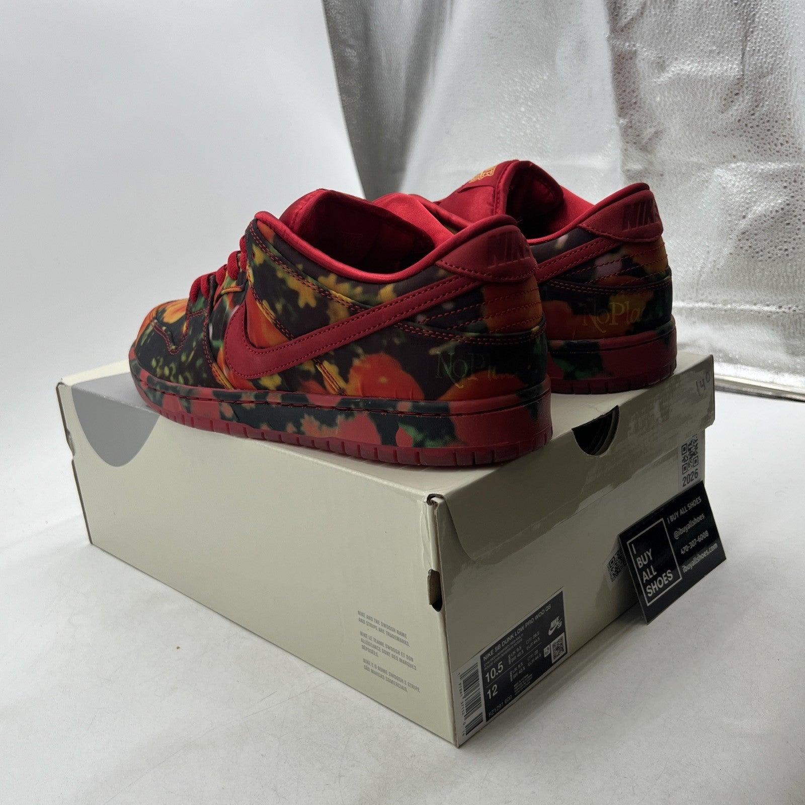 Size 10.5 - Nike The Wizard of Oz x Dunk SB Low Poppy Field (FZ1291-600)