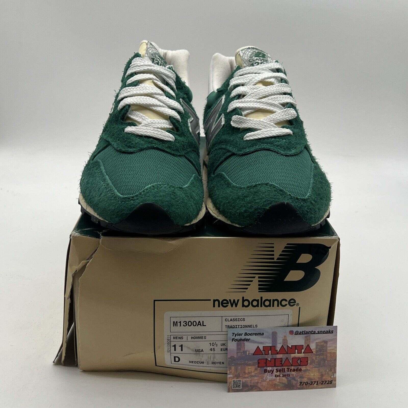 Size 11 - New Balance 1300 Aime Leon Dore “Botanical Green” (M1300AL)