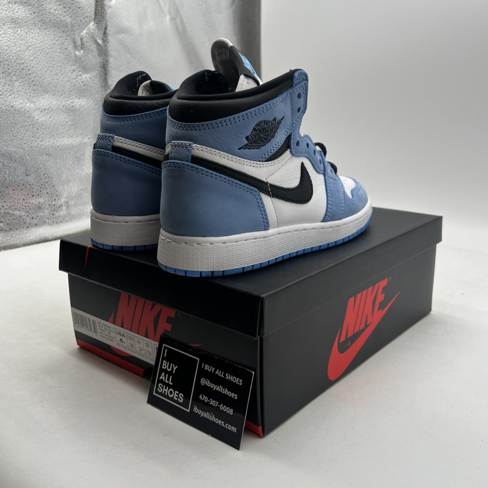 Size 4 - Air Jordan 1 Retro OG High University Blue (575441-134)