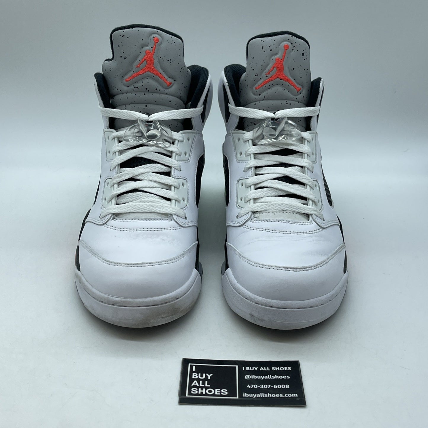 Size 12 - Air Jordan 5 Retro Pro Stars White Green Leather (136027-115)