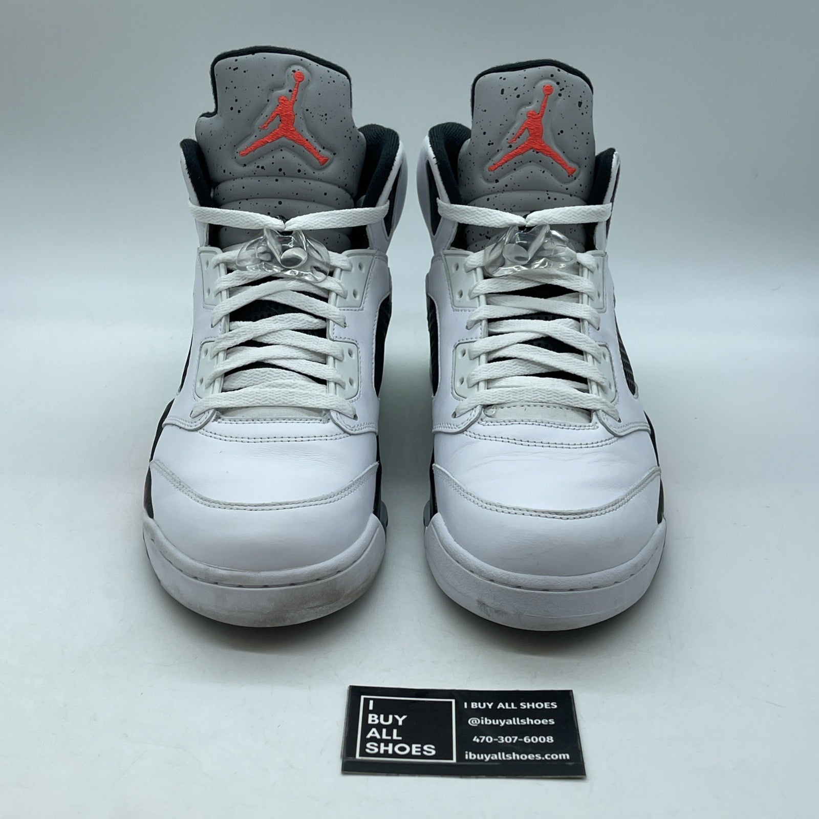Size 12 - Air Jordan 5 Retro Pro Stars White Green Leather (136027-115)