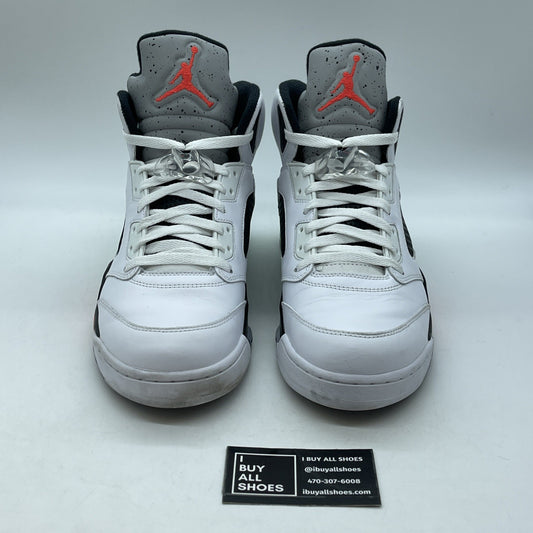 Size 12 - Air Jordan 5 Retro Pro Stars White Green Leather (136027-115)