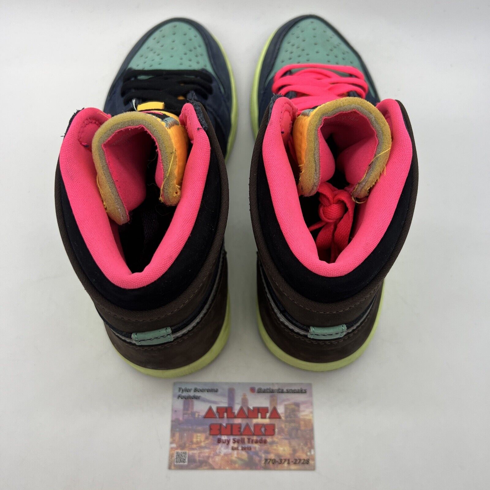 Size 8 - Jordan 1 Retro High Tokyo Bio Hack Brown Navy Pink Suede (555088-201)