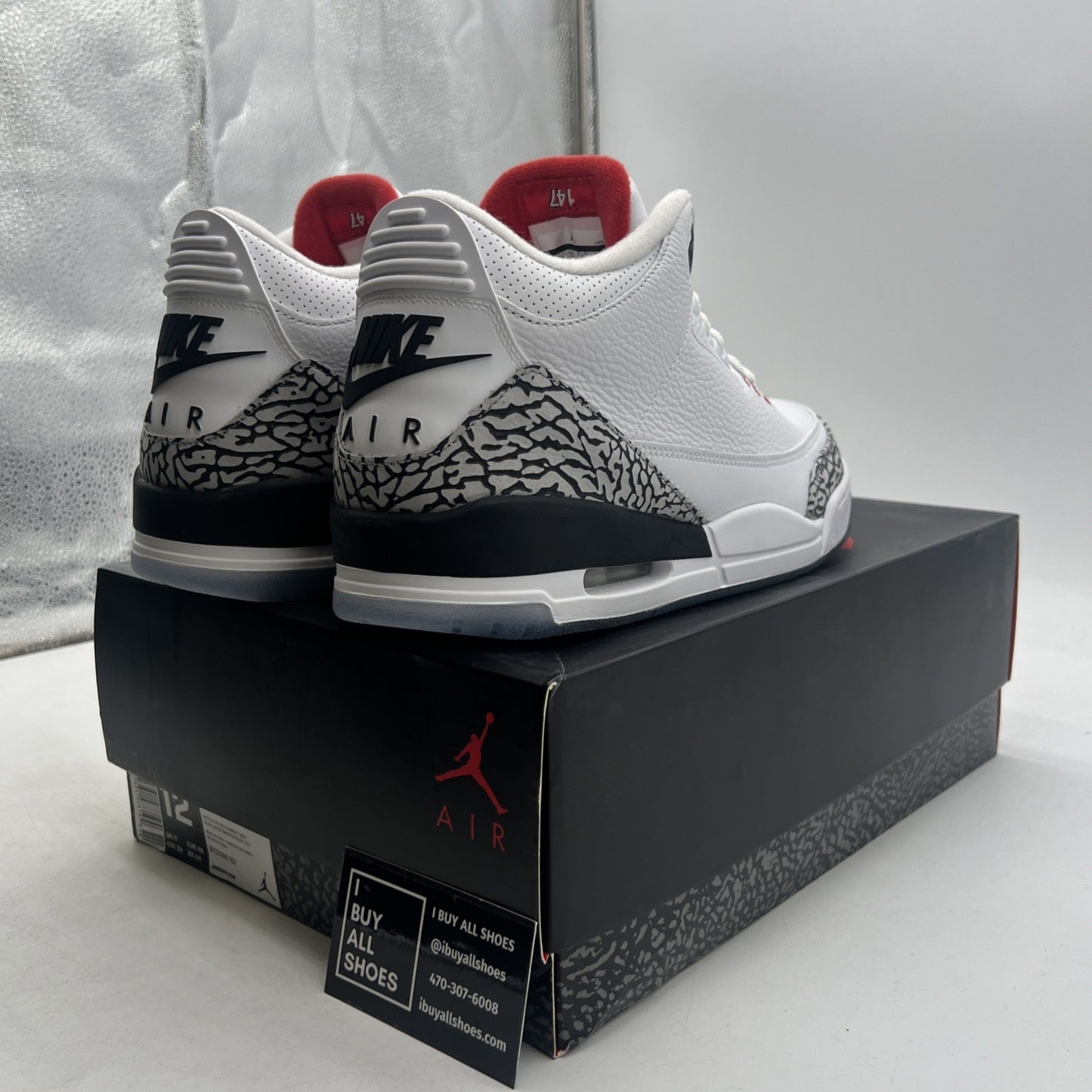 Size 12 - Air Jordan 3 Retro NRG Free Throw Line (923096-101)