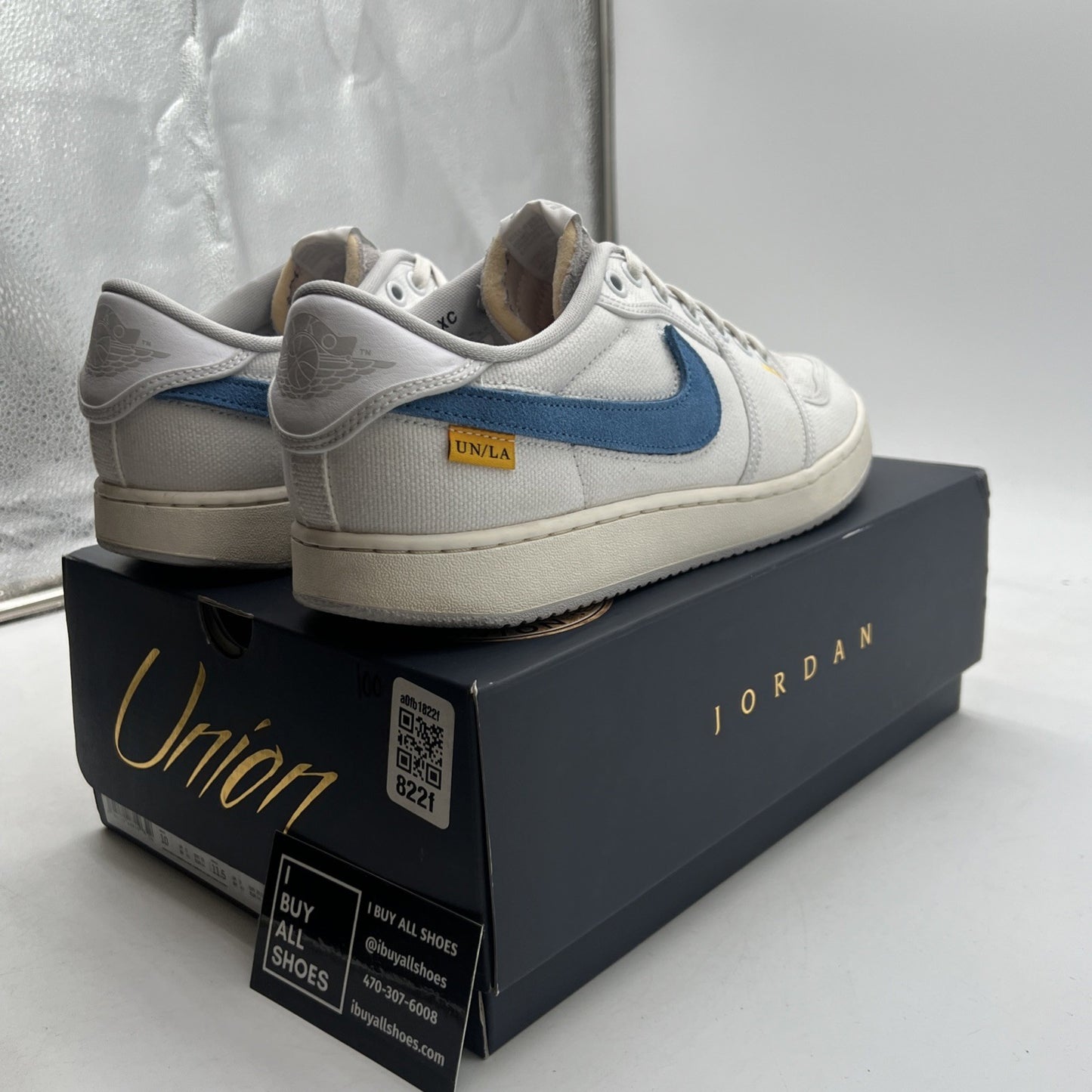 Size 10 - Air Jordan 1 Retro AJKO Low SP Union White/Neutral (D08912-101)