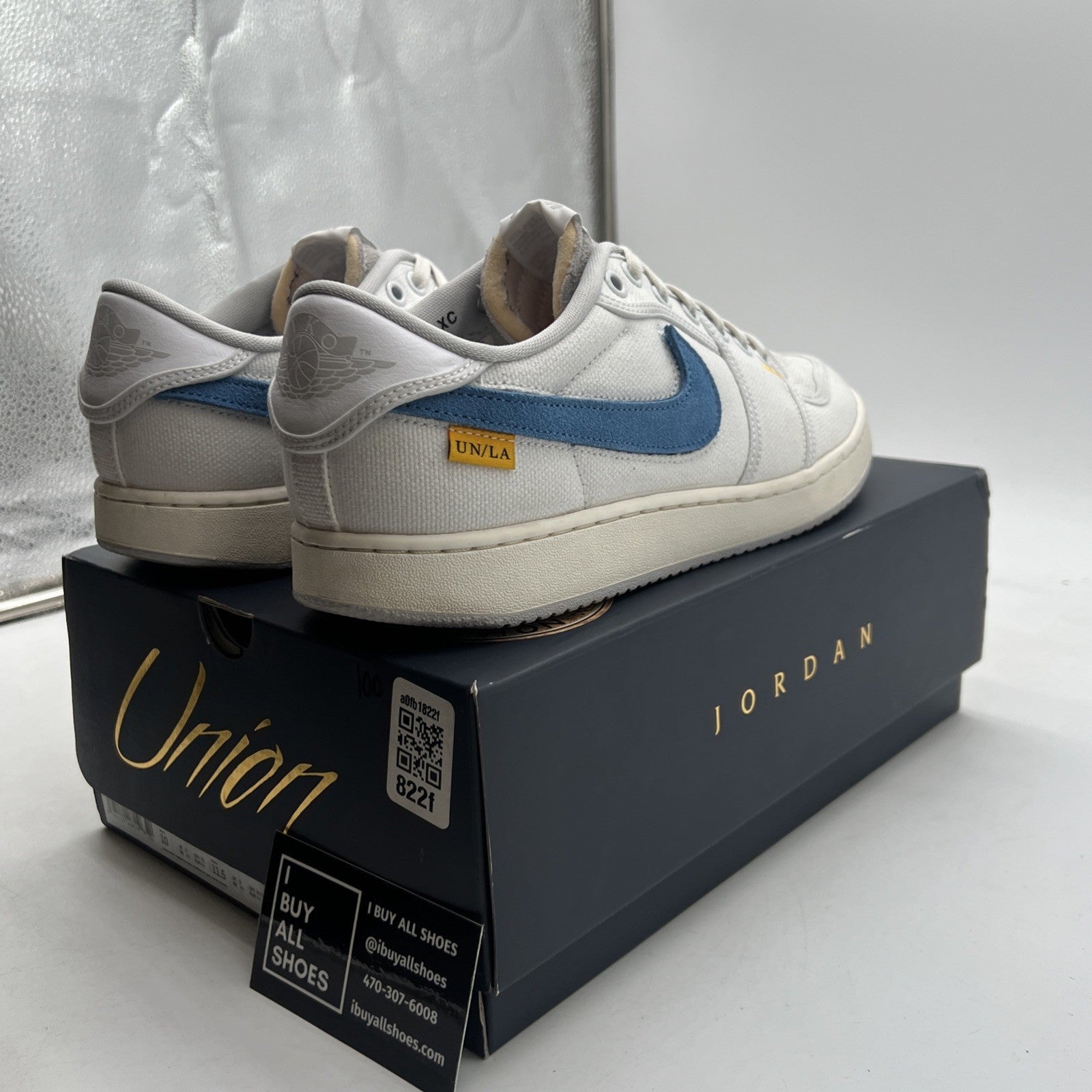 Size 10 - Air Jordan 1 Retro AJKO Low SP Union White/Neutral (D08912-101)