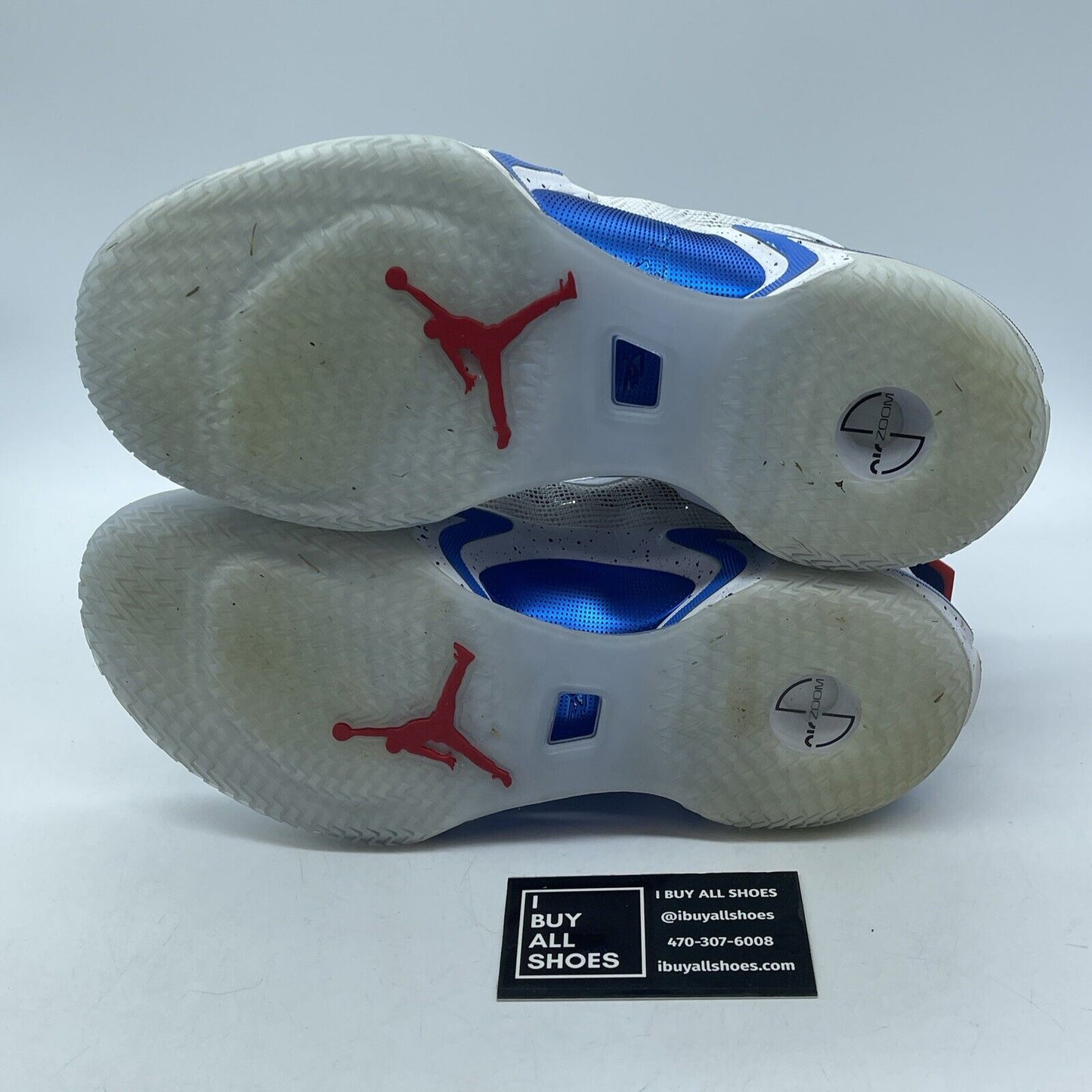Size 8 - Jayson Tatum x Air Jordan 36 SE Team USA Blue Suede Leather -DJ4484-100