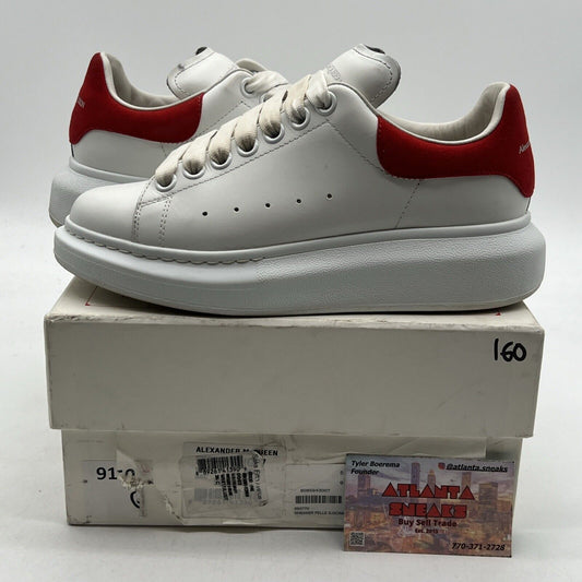 Size 6 - Alexander McQueen Oversized Sneaker White Lust Red (553770-WHGP7-9676)