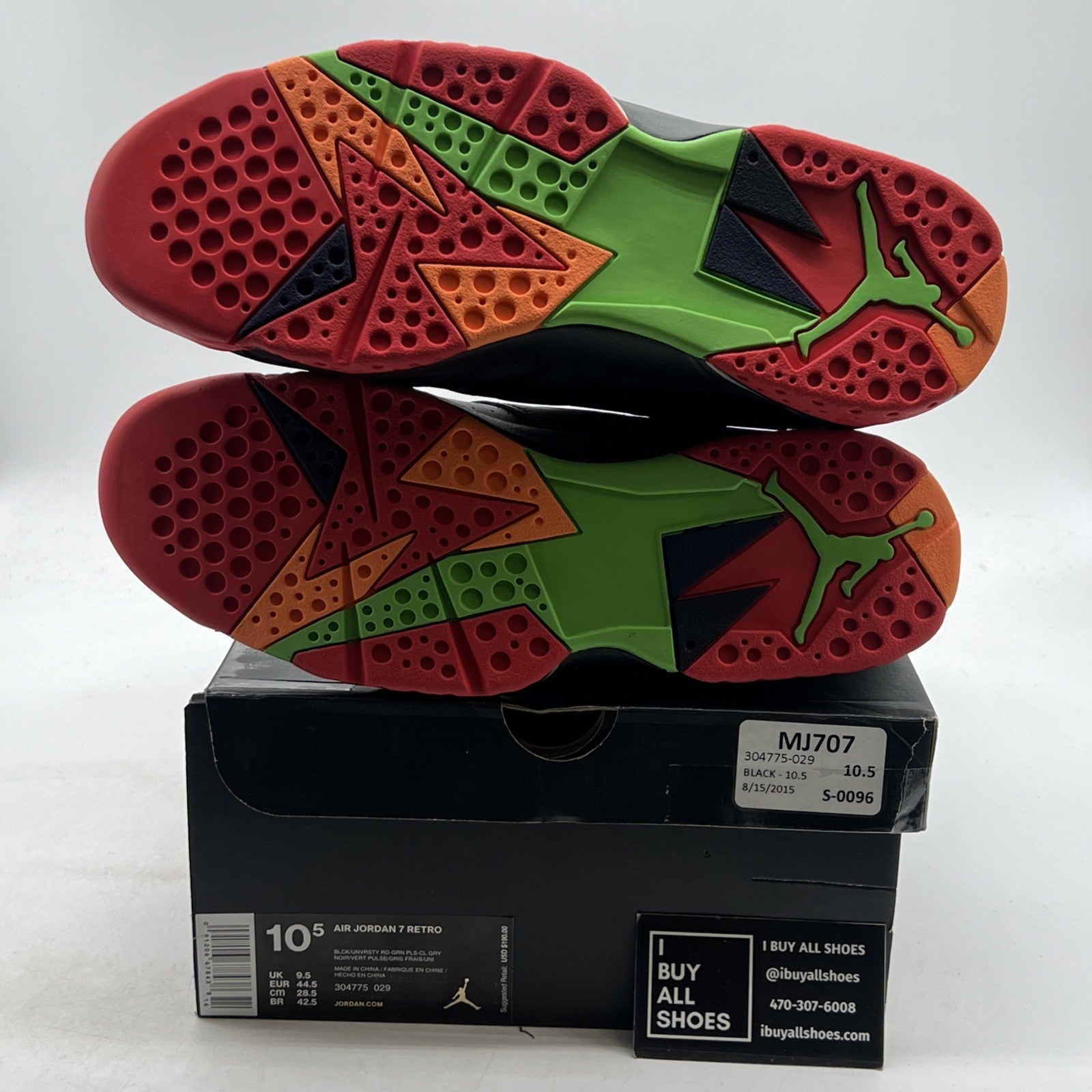 Size 10.5 - Air Jordan 7 Retro Marvin the Martian (304775-029)