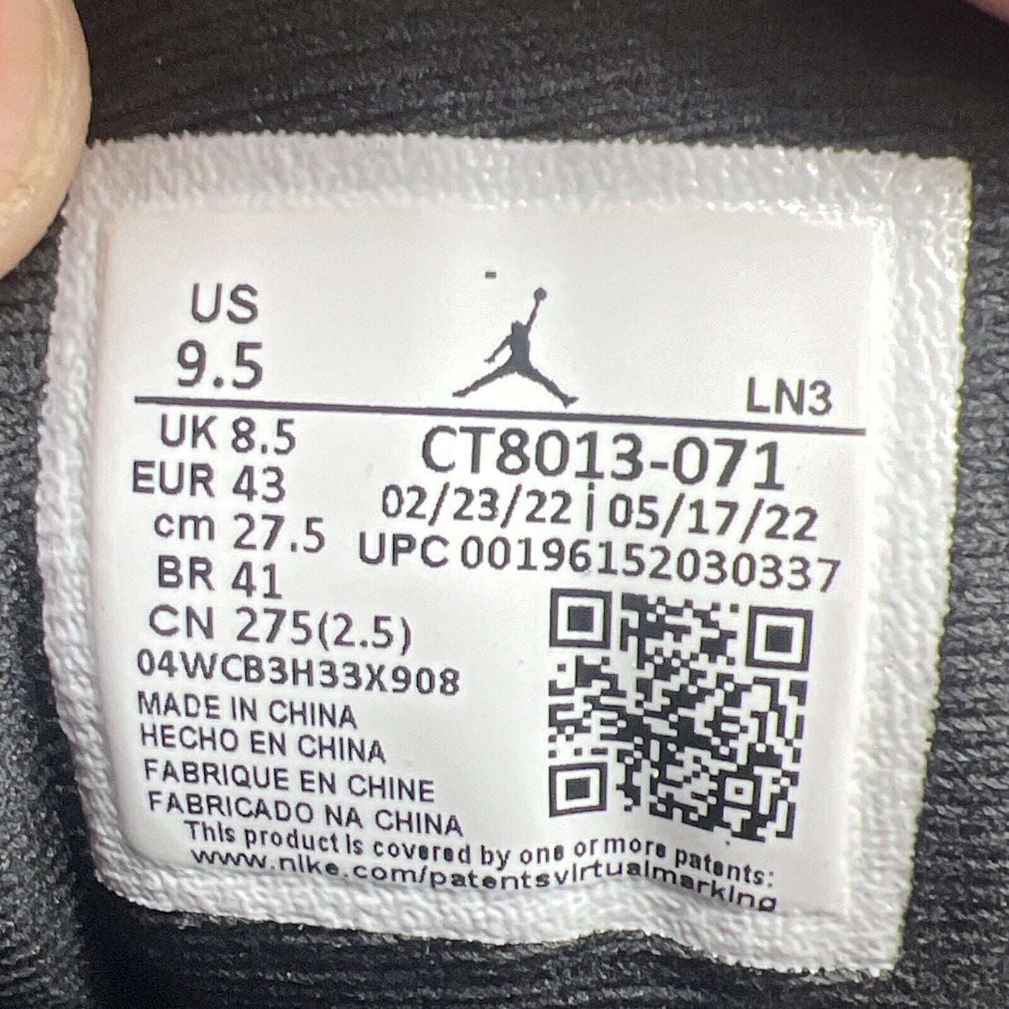 Size 9.5 - Air Jordan 12 Retro Mid Black Taxi (CT8013-071)