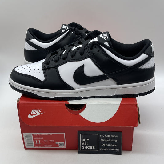 Size 11 - Nike Dunk Low Black White Leather (DD1391-100)
