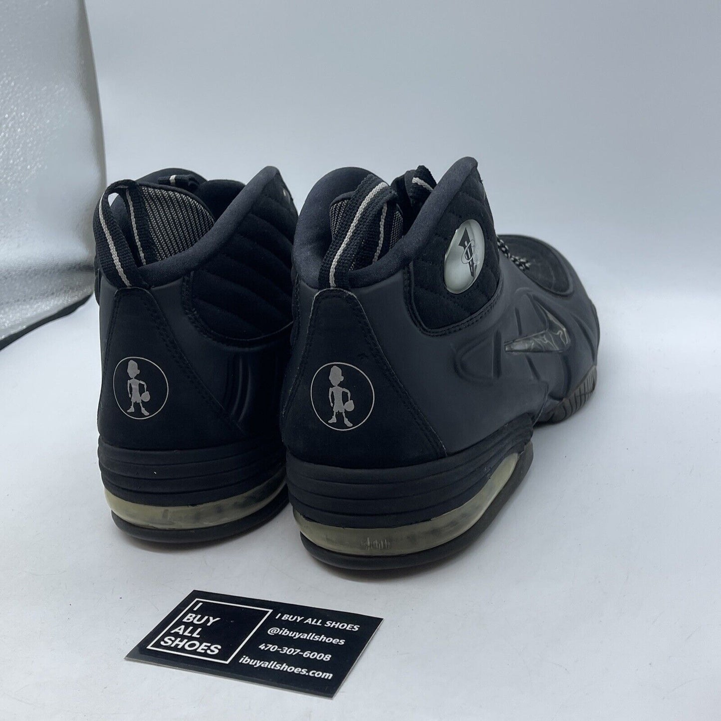 Size 13 - Nike 1/2 Cent Black Silver Suede Leather (344646-001)