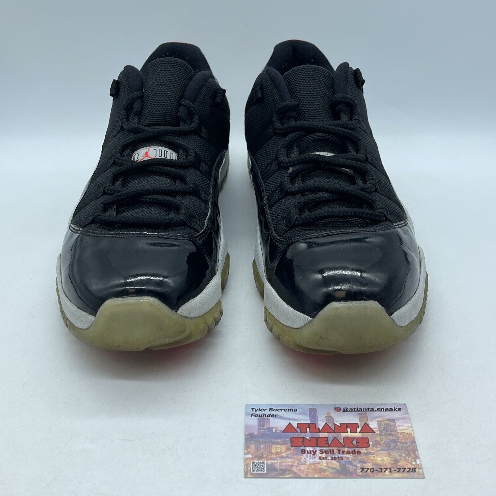 Size 11 - Air Jordan 11 Retro Low Infrared 23 Black White Red (528895-023)