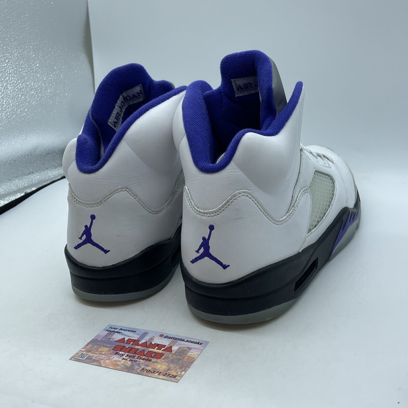 Size 13 - Jordan 5 Concord White Purple Black Suede Leather (DD0587-141)