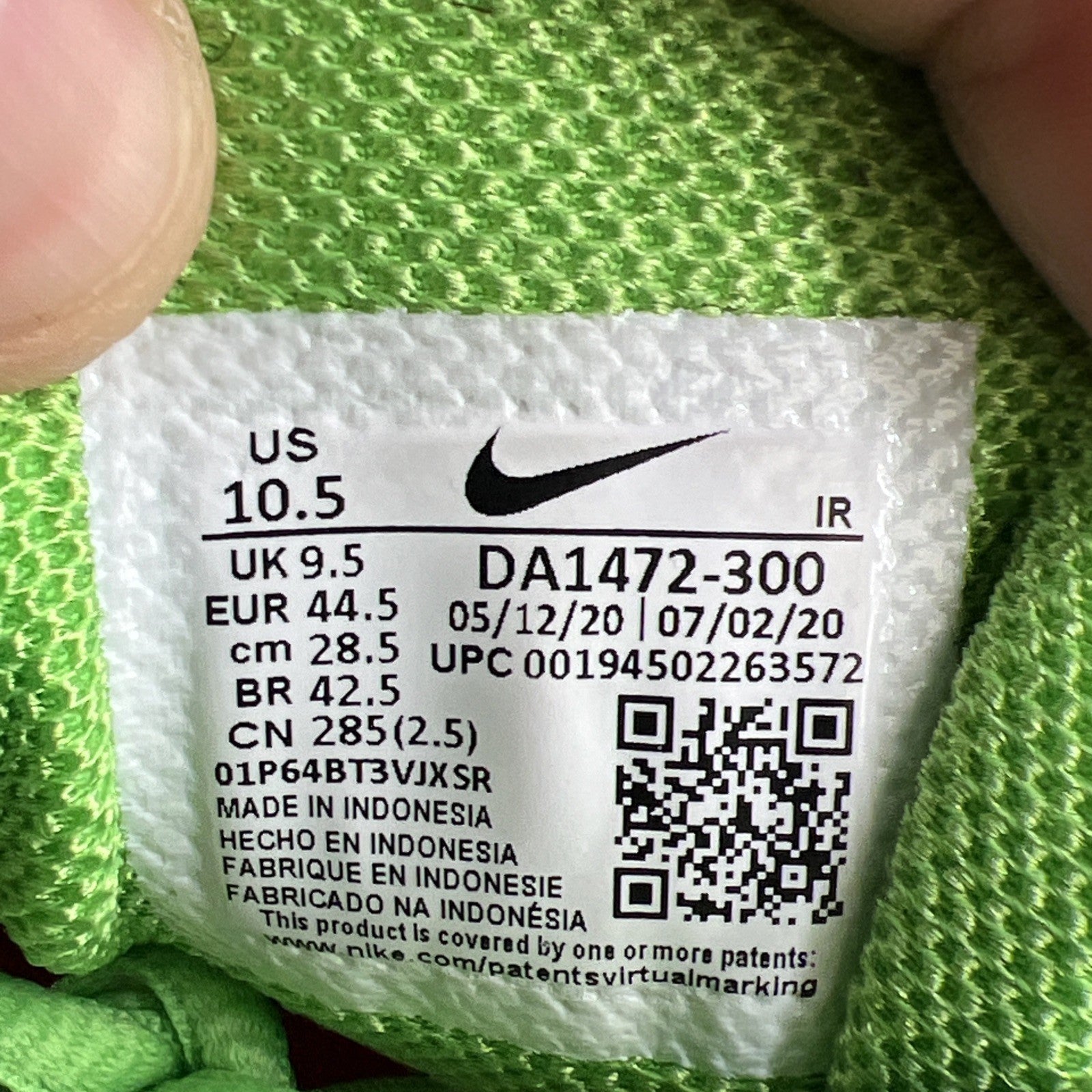 Size 10.5 - Nike Supreme x Air Max Plus TN Mean Green (DA1472-300)