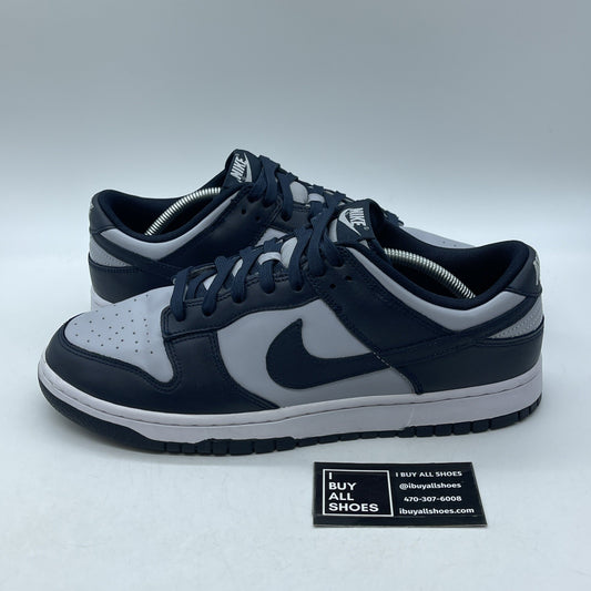 Size 12 - Nike Dunk Low Georgetown Blue Grey Leather (DD1391-003)