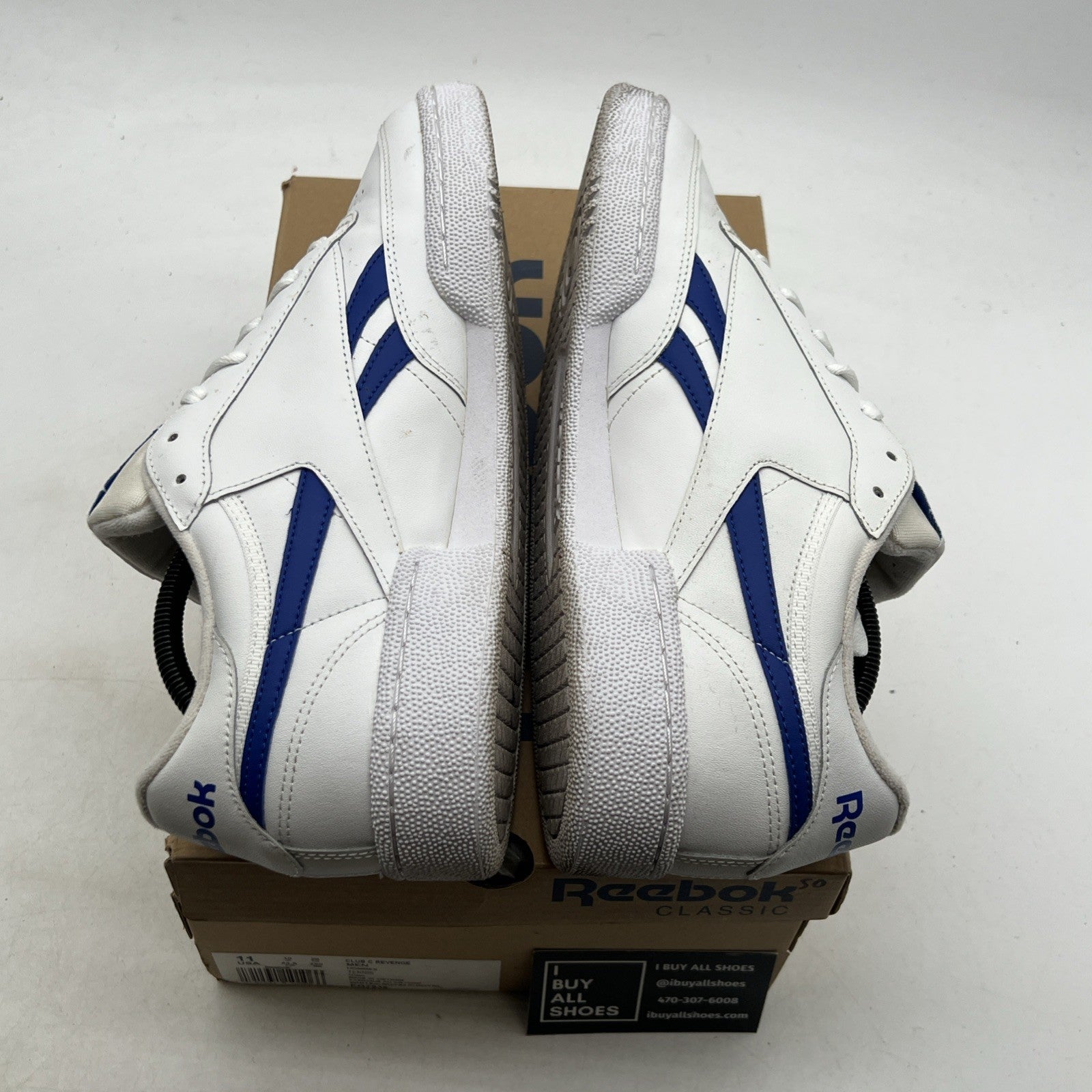Size 11 - Reebok Club C Revenge White Collegiate Royal (EG7936)
