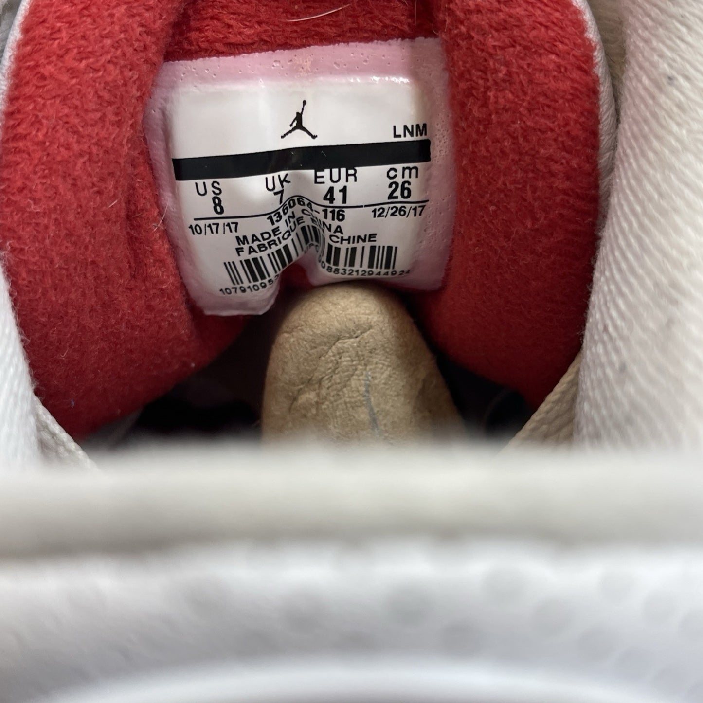 Size 8 - Jordan 3 Retro Hall of Fame 2018 Grey White Suede Leather (136064-116)