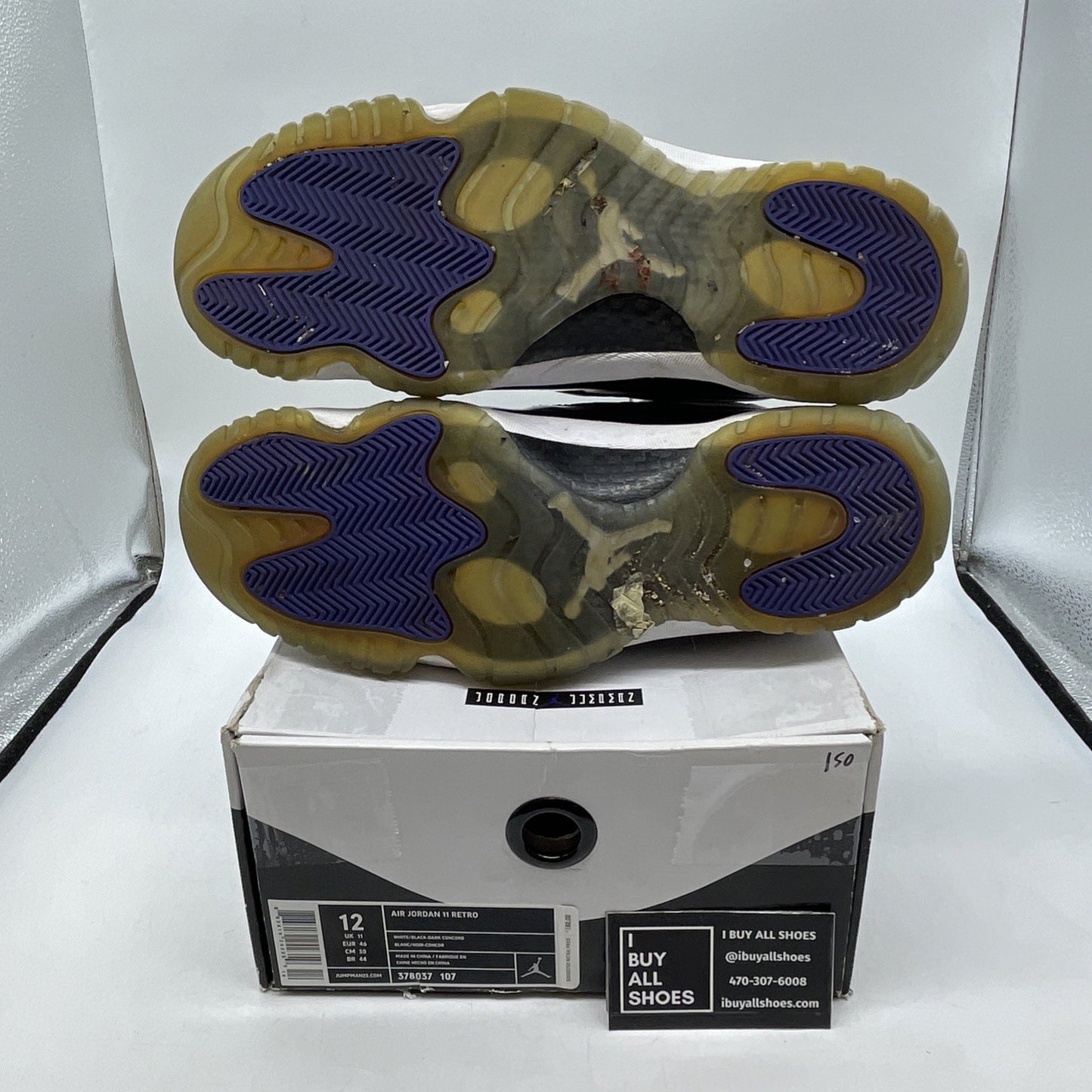 Size 12 - Air Jordan 11 Retro Concord 2011 (378037-107)