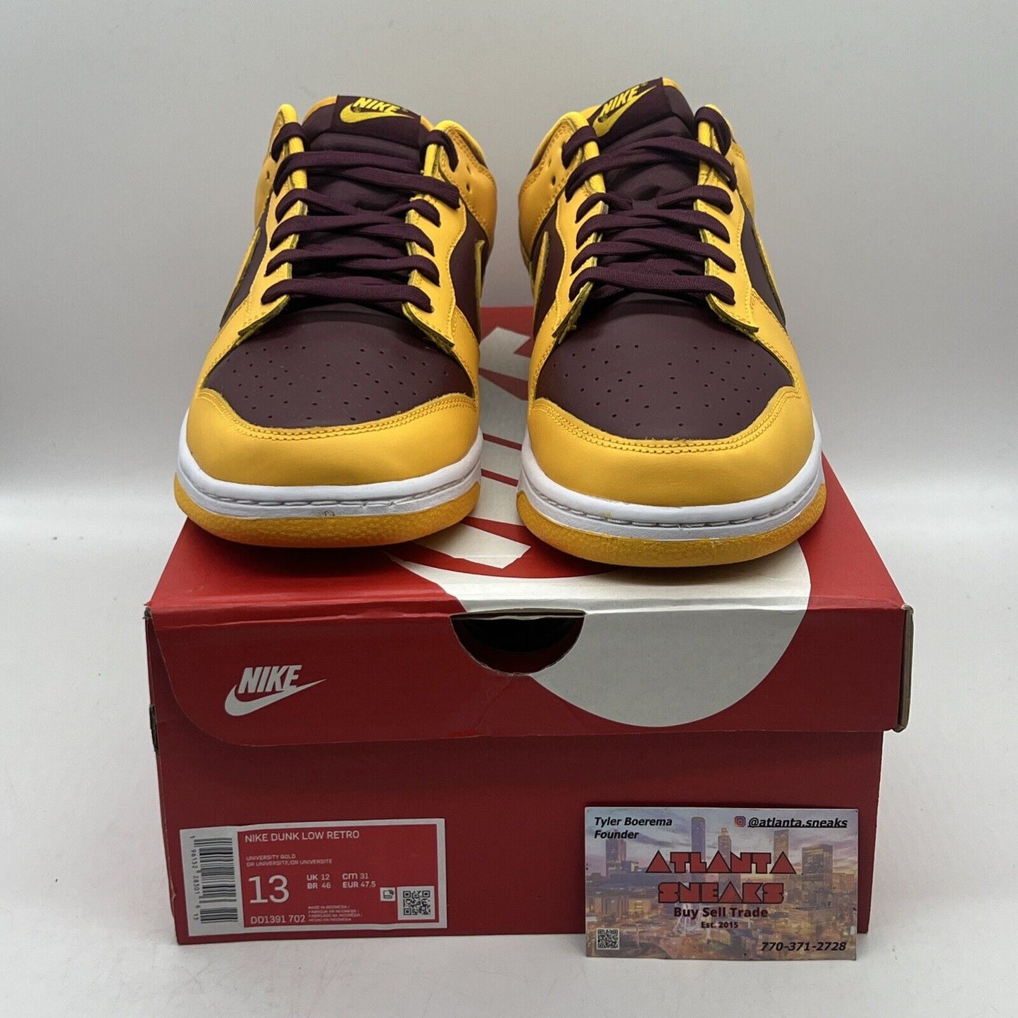 Size 13 - Nike Dunk Low Retro Arizona State Sun Devils 2022 Brand New Og All