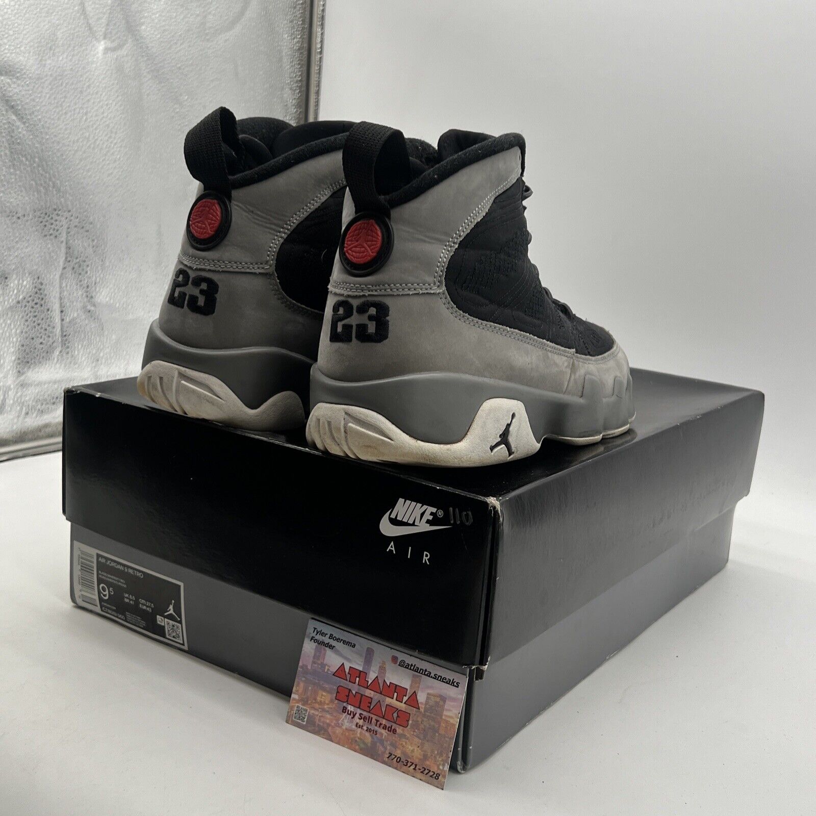 Size 9.5 - Air Jordan 9 Retro Particle Gray 2022 (CT8019-060)