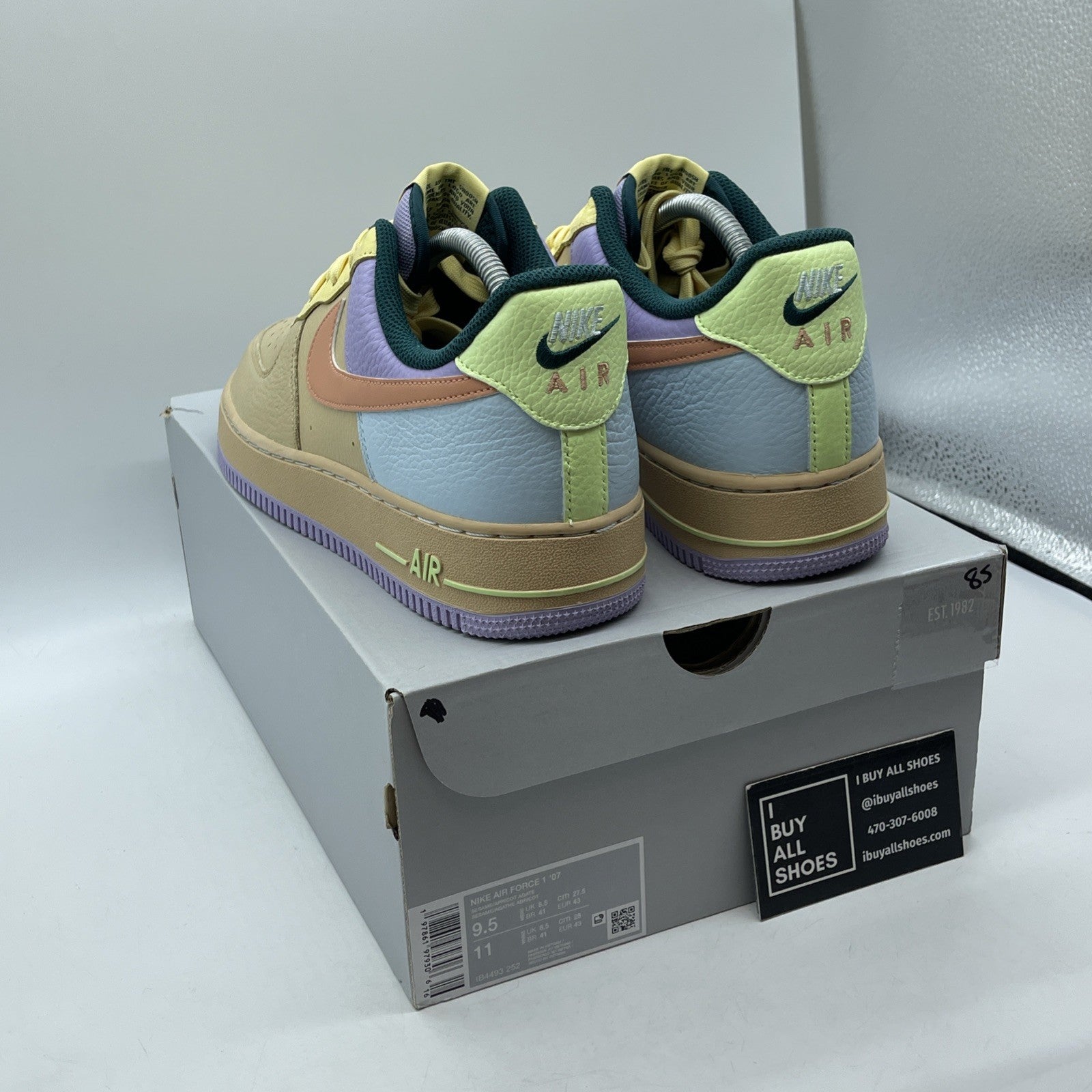 Size 9.5 - Nike Air Force 1 Low Easter 2025 Blue Purple Leather (IB4493-252)