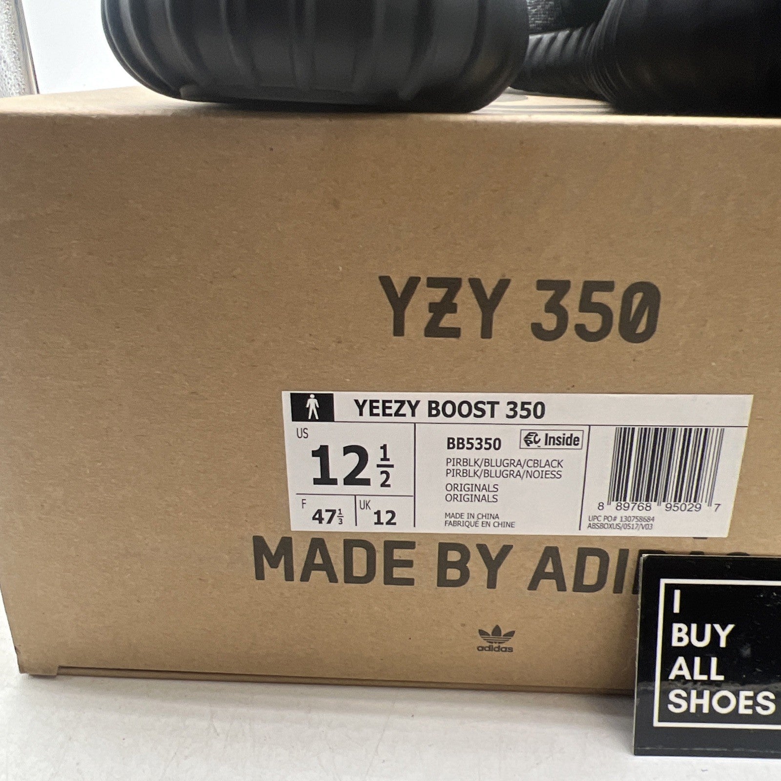Size 12.5 - adidas Yeezy Boost 350 2016 Pirate Black (BB5350)