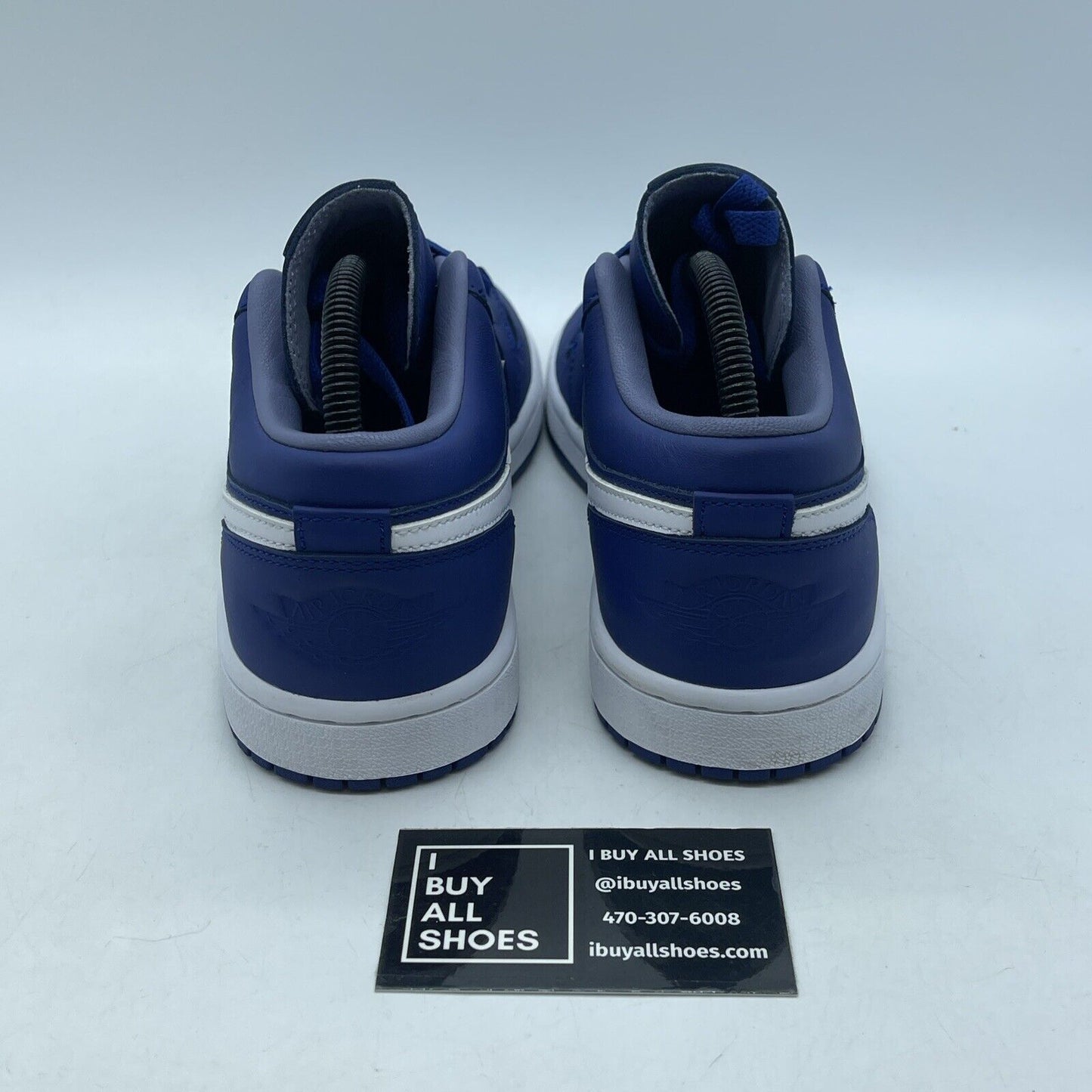 Size 9W - Air Jordan 1 SE Low Deep Royal Blue White Leather (DA8008-401)