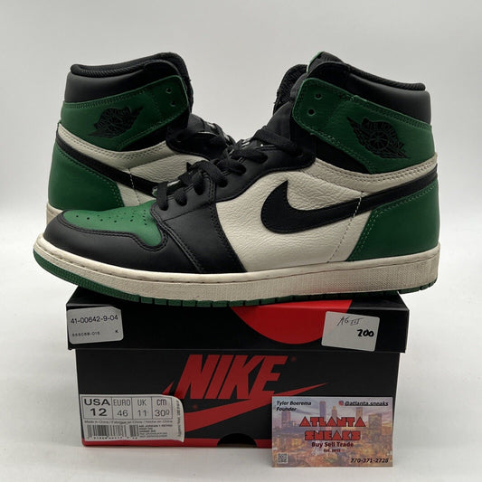 Size 12 - Jordan 1 Retro High OG Pine Green 2018 (555088-302)