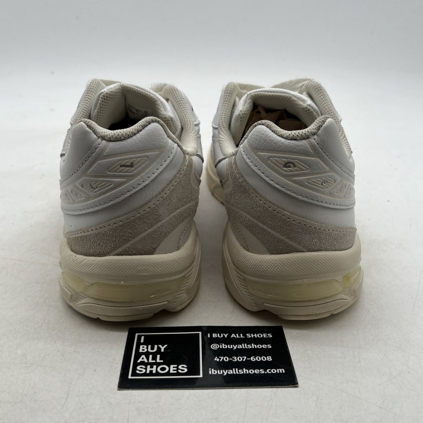 Size 9.5 - SCARPE ASICS GEL -1130 RUNNING UOMO DONNA BIANCO PELLE SCHUHE