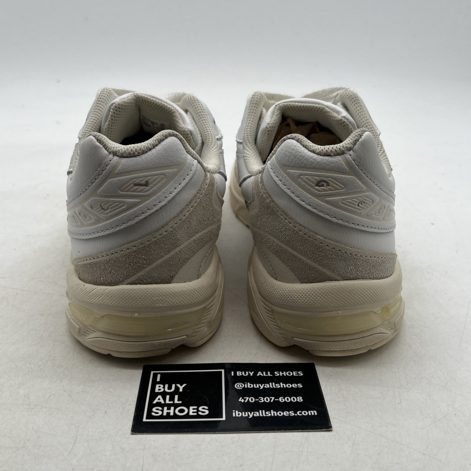 Size 9.5 - SCARPE ASICS GEL -1130 RUNNING UOMO DONNA BIANCO PELLE SCHUHE