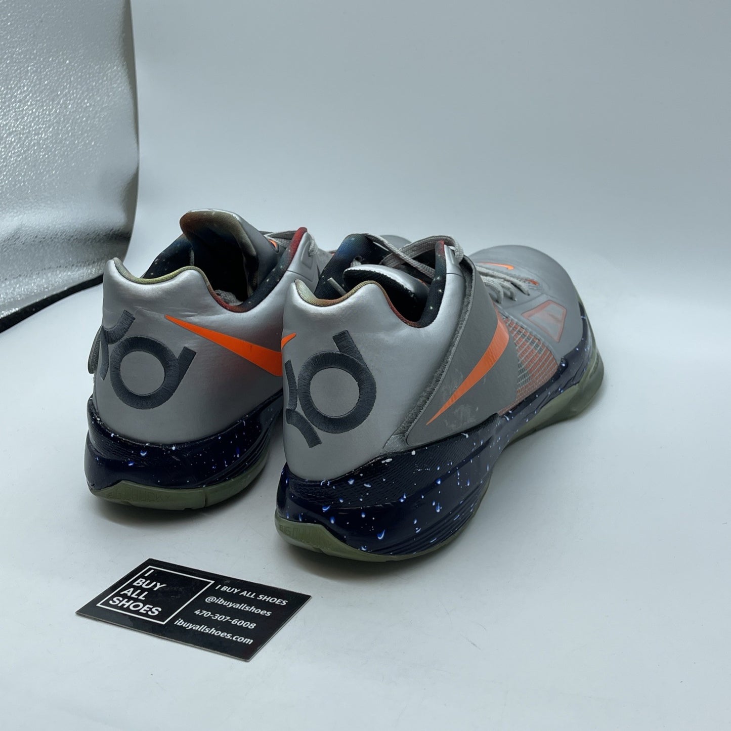 Size 13 - Nike Zoom KD 4 2012 All Star - Galaxy Grey Orange Suede (520814-001)