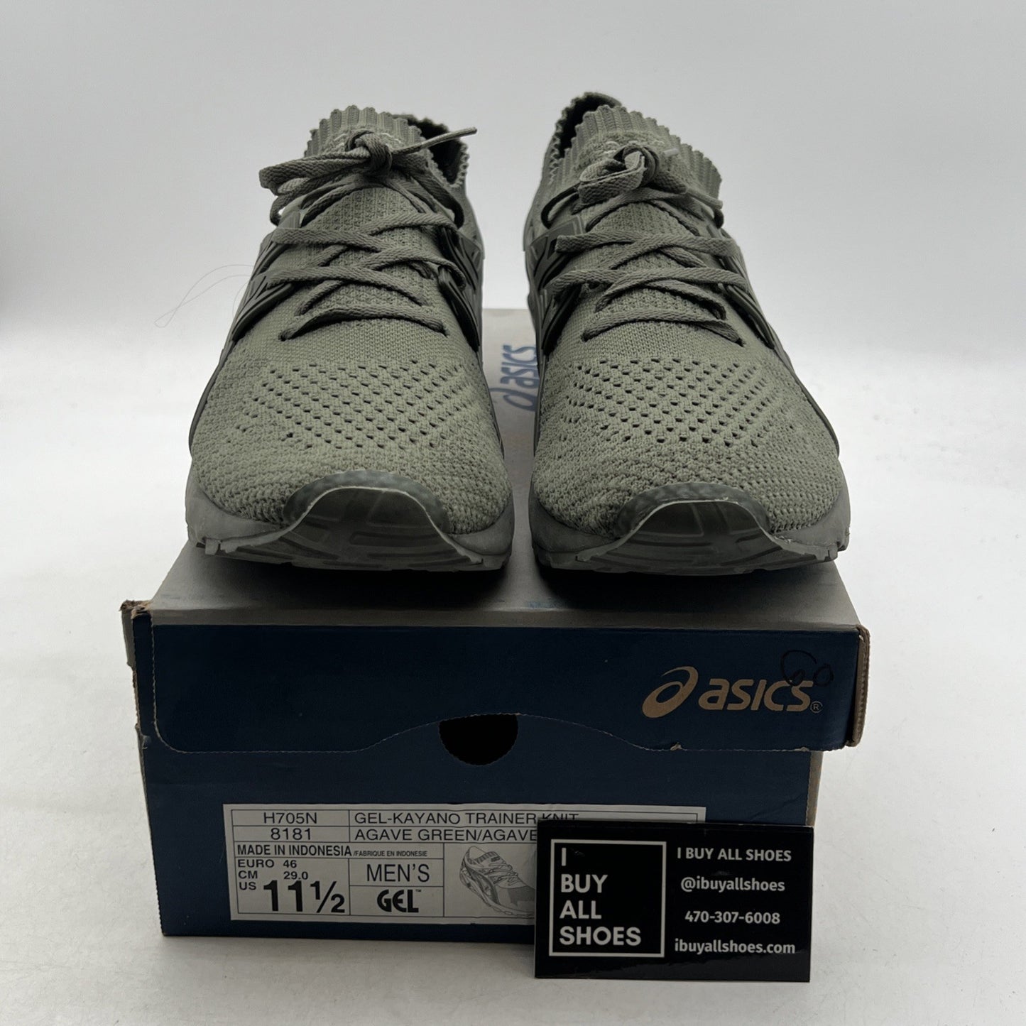 Size 11.5 - Asics Gel Kayano Trainer Knit Agave Green (H705N8181)