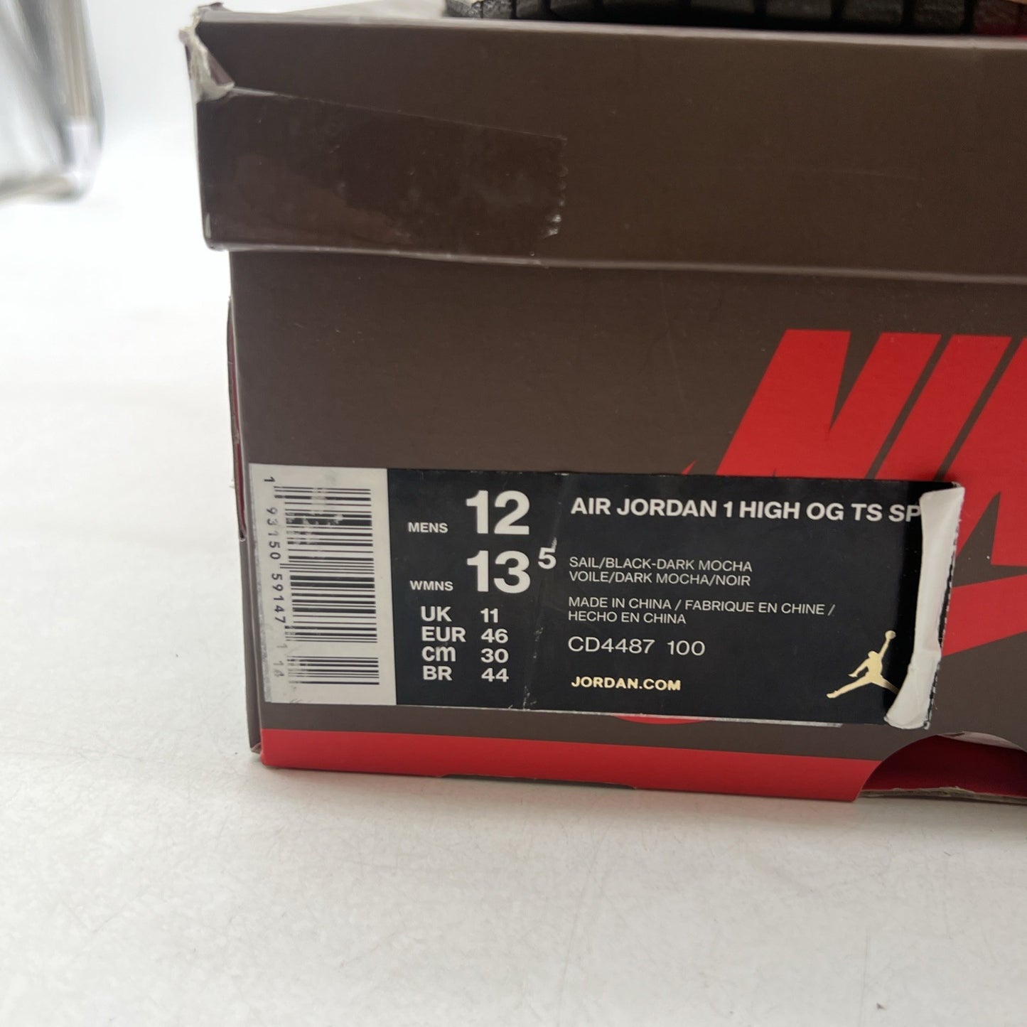 Size 12 - Air Jordan 1 Retro OG x Travis Scott High Mocha (CD4487-100)