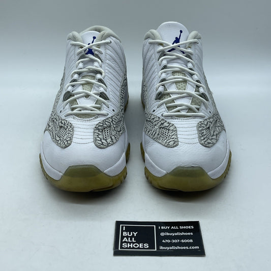 Size 12 - Air Jordan 11 Retro IE 2015 Low Cobalt Grey White Suede (306008-102)