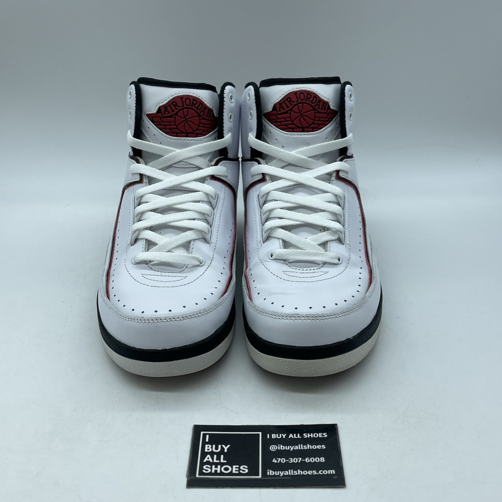 Size 9 - Air Jordan 2 Retro QF 2010 Varsity Red White Leather (395709-101)