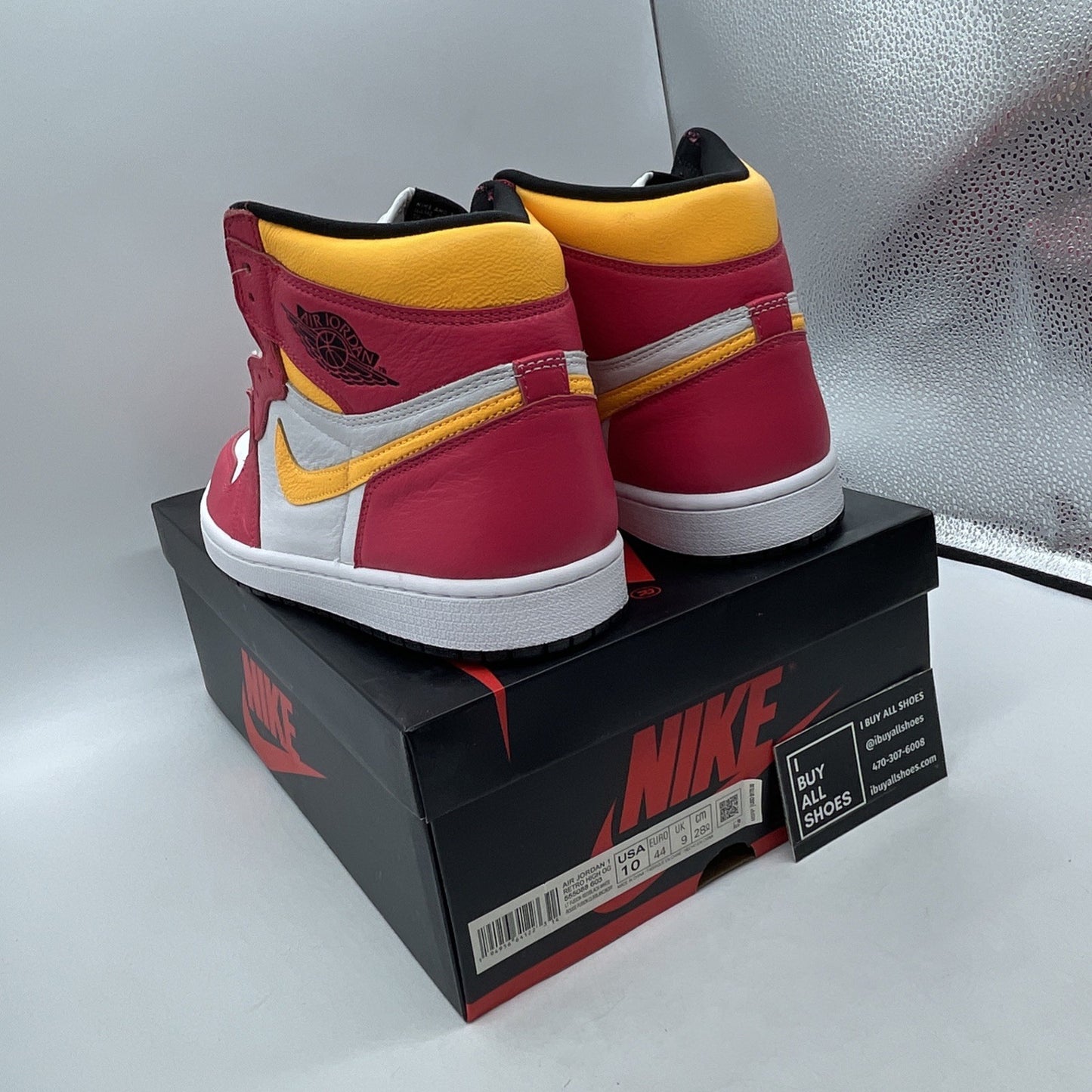 Size 10 - Air Jordan 1 Retro High OG Light Fusion Red 2021 (555088-603)