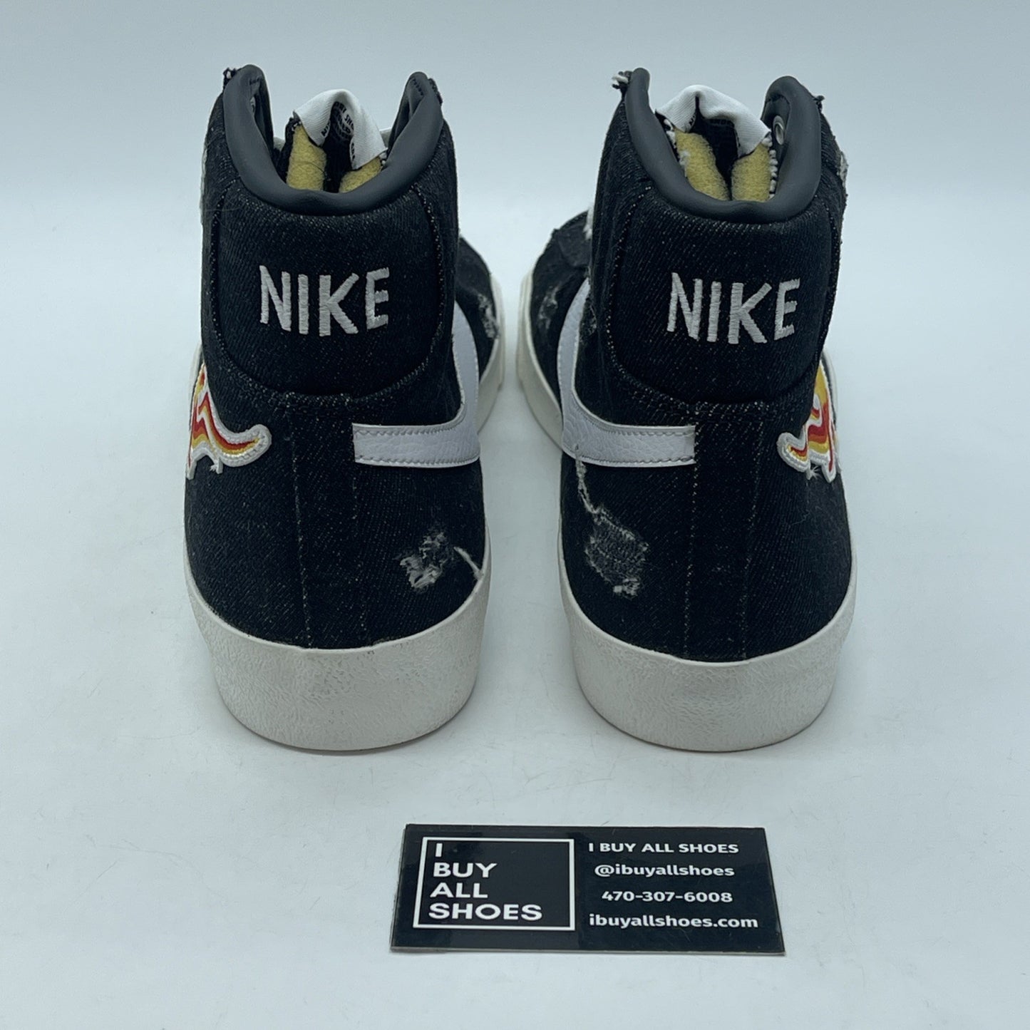 Size 9 - Nike Blazer '77 Mid Cleveland Rocks Black White Suede (DQ7635-001)
