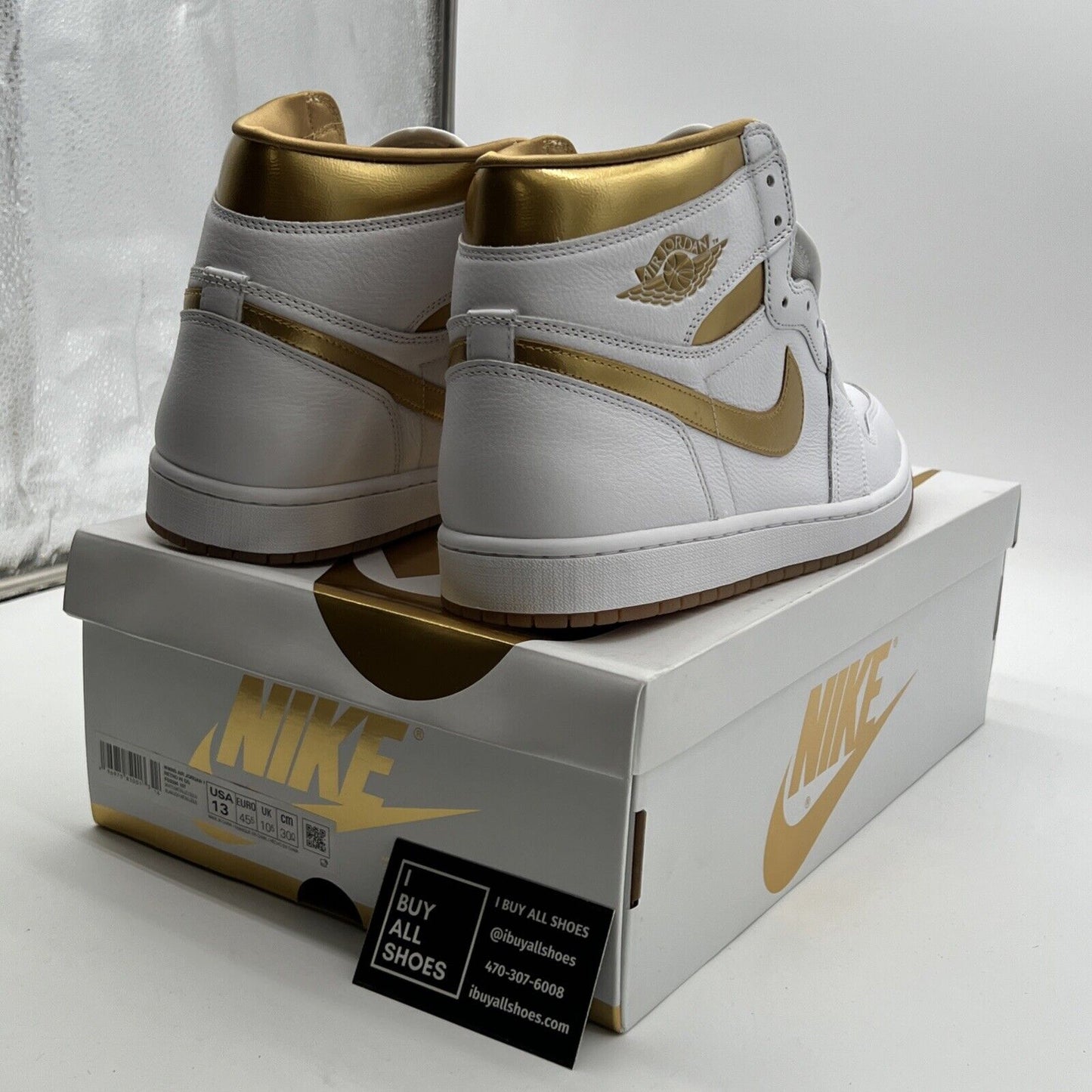 Size 13 - Air Jordan 1 Retro OG High Metallic Gold W (FD2596-107)