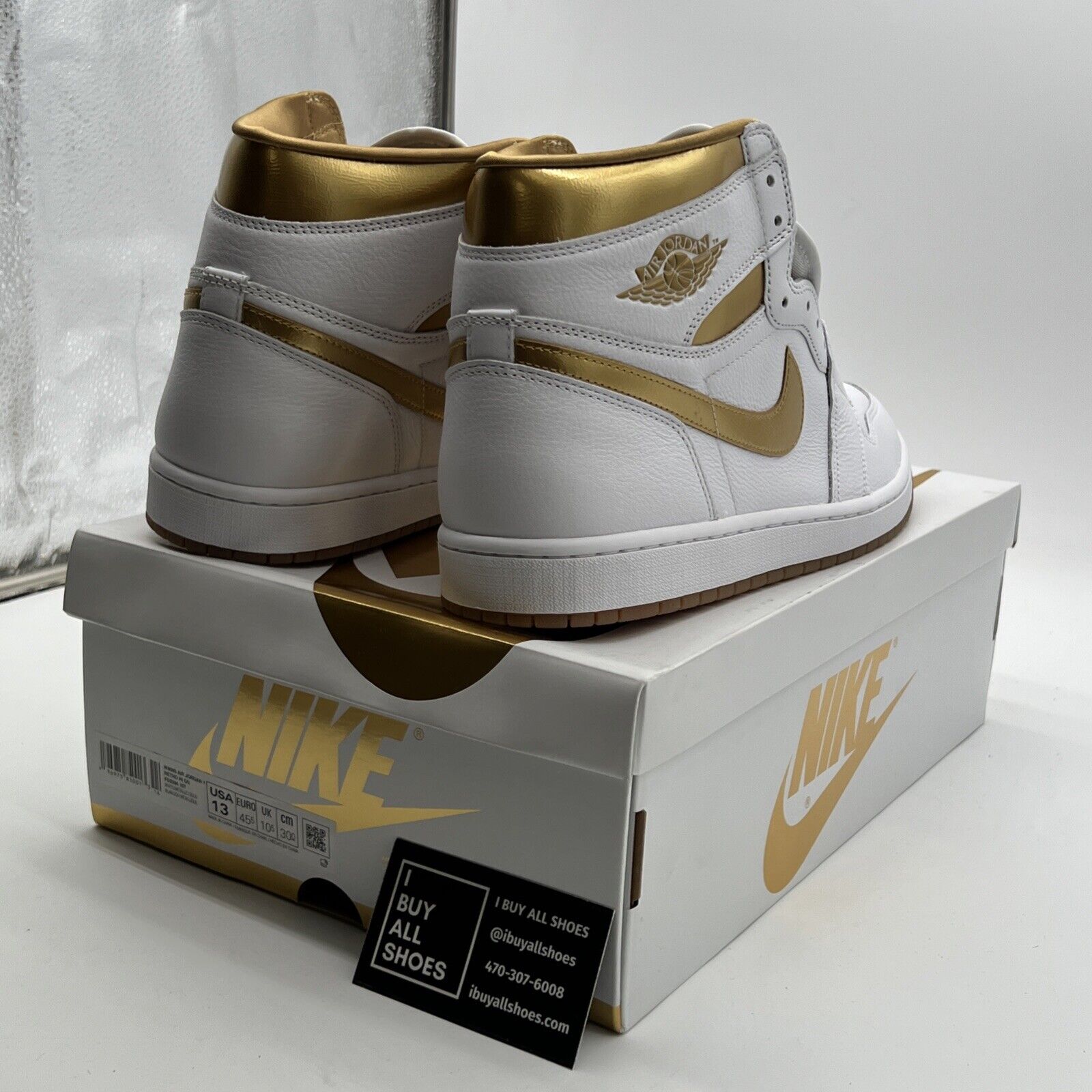 Size 13 - Air Jordan 1 Retro OG High Metallic Gold W (FD2596-107)