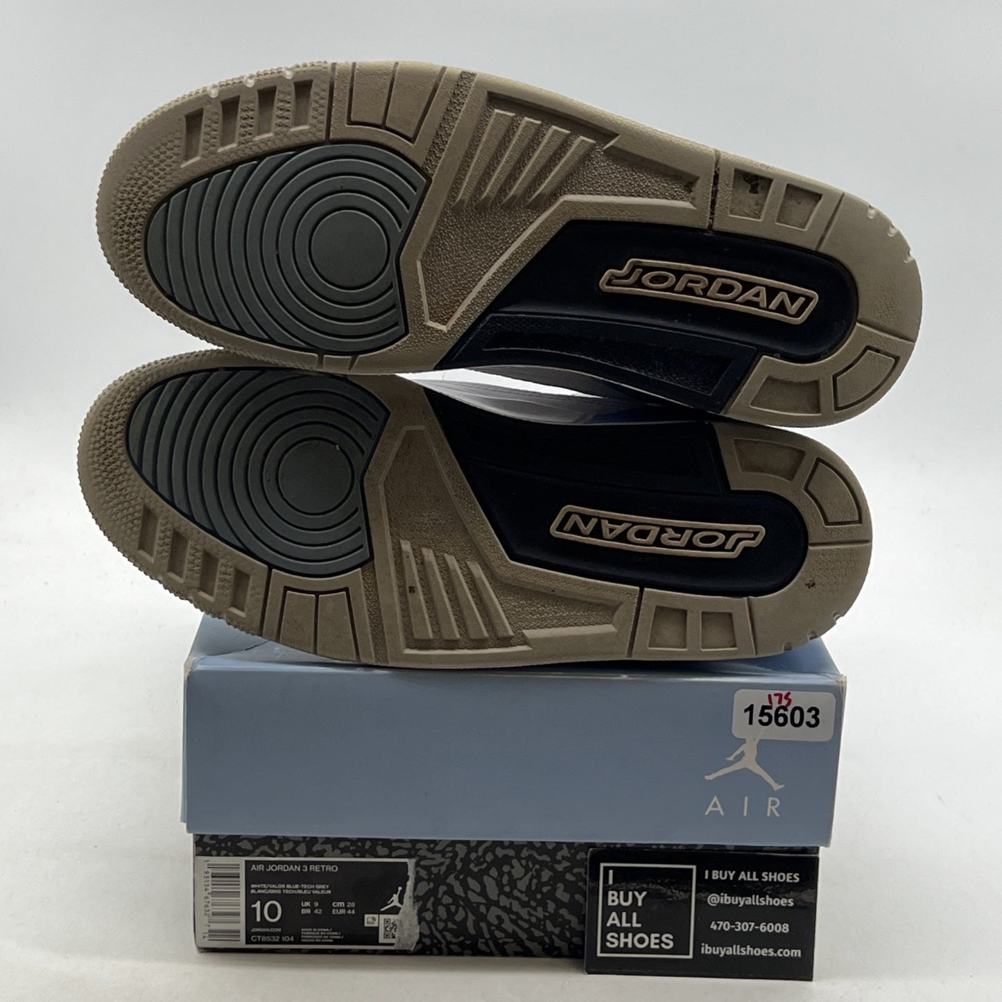 Size 10 - Air Jordan 3 Retro Mid UNC (CT8532-104)