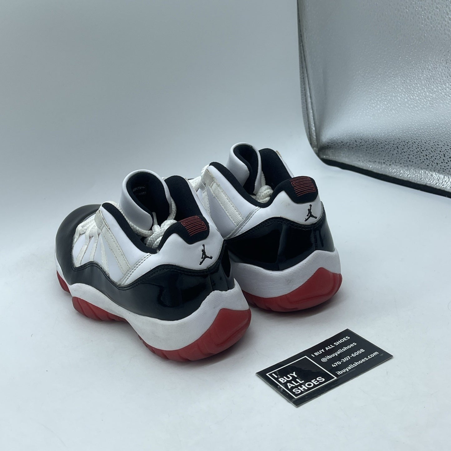 Size 8.5 - Jordan 11 Retro Low Concord Bred White Leather (AV2187-160)