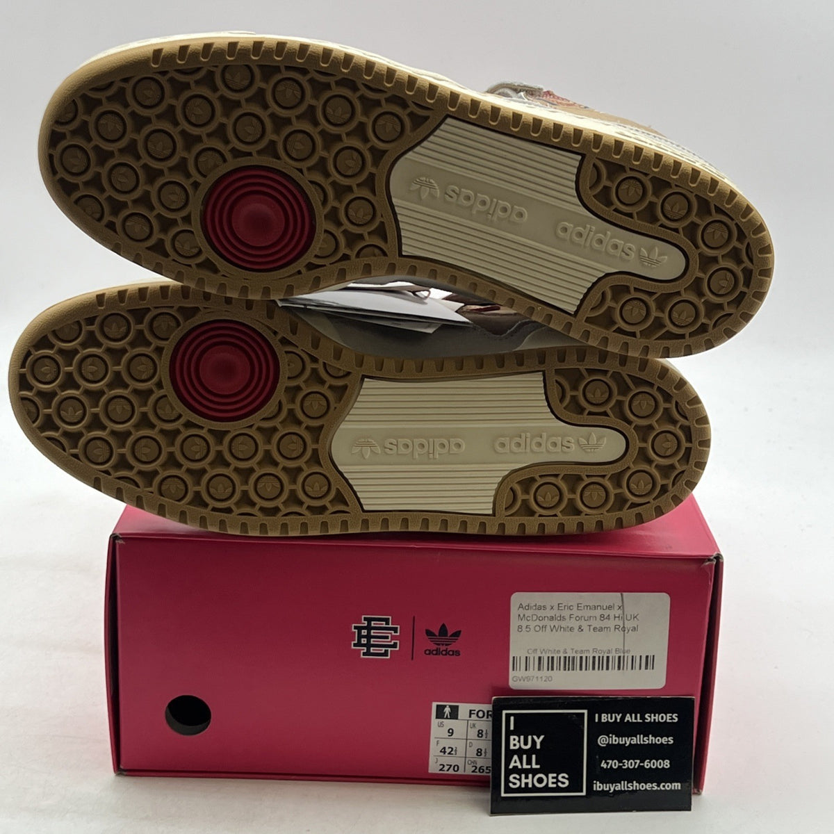 Size 9 - Adidas Eric Emanuel x Forum 84 High McDonald's All-American - Paper Bag