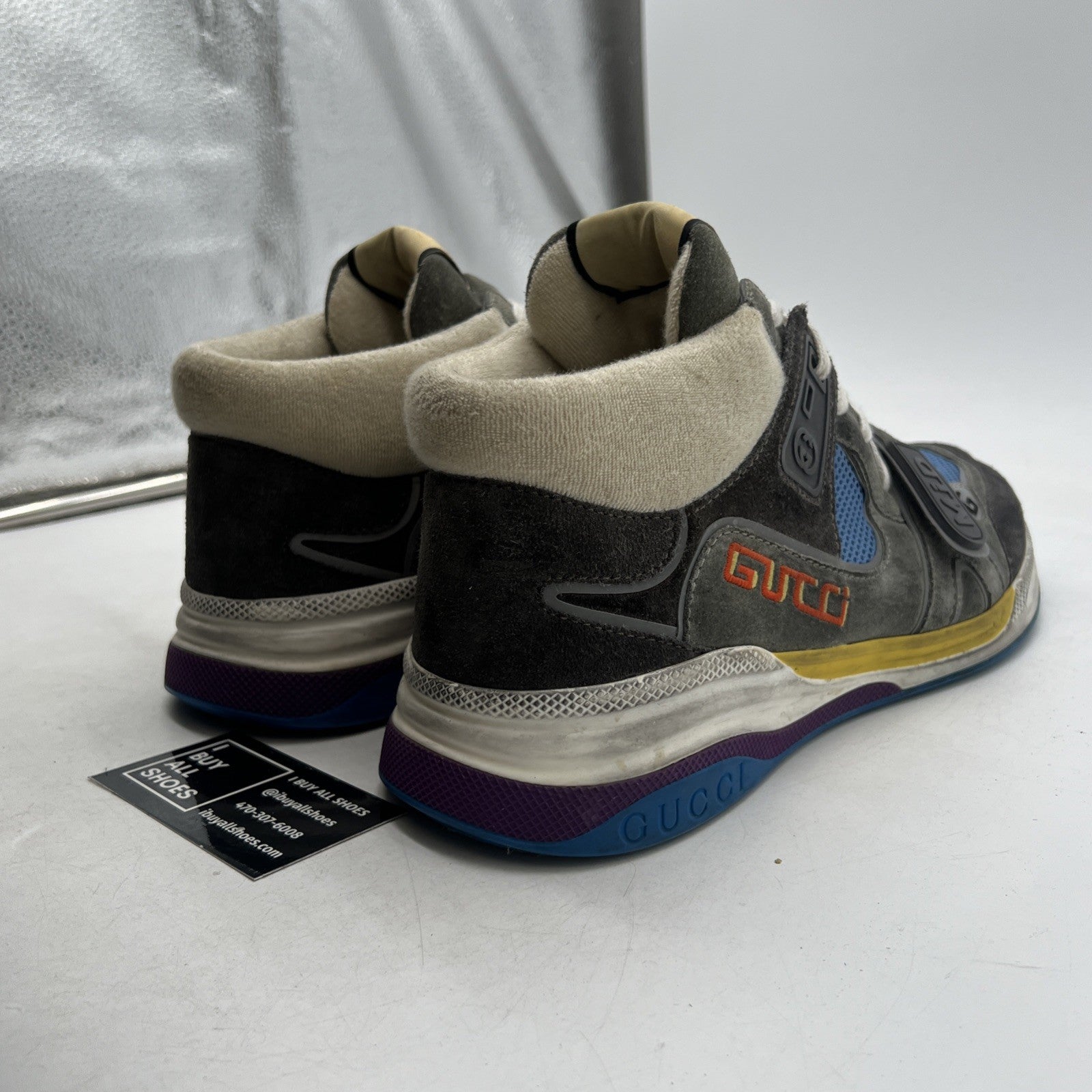 Size 11G - Gucci Ultrapace Mid Black Grey