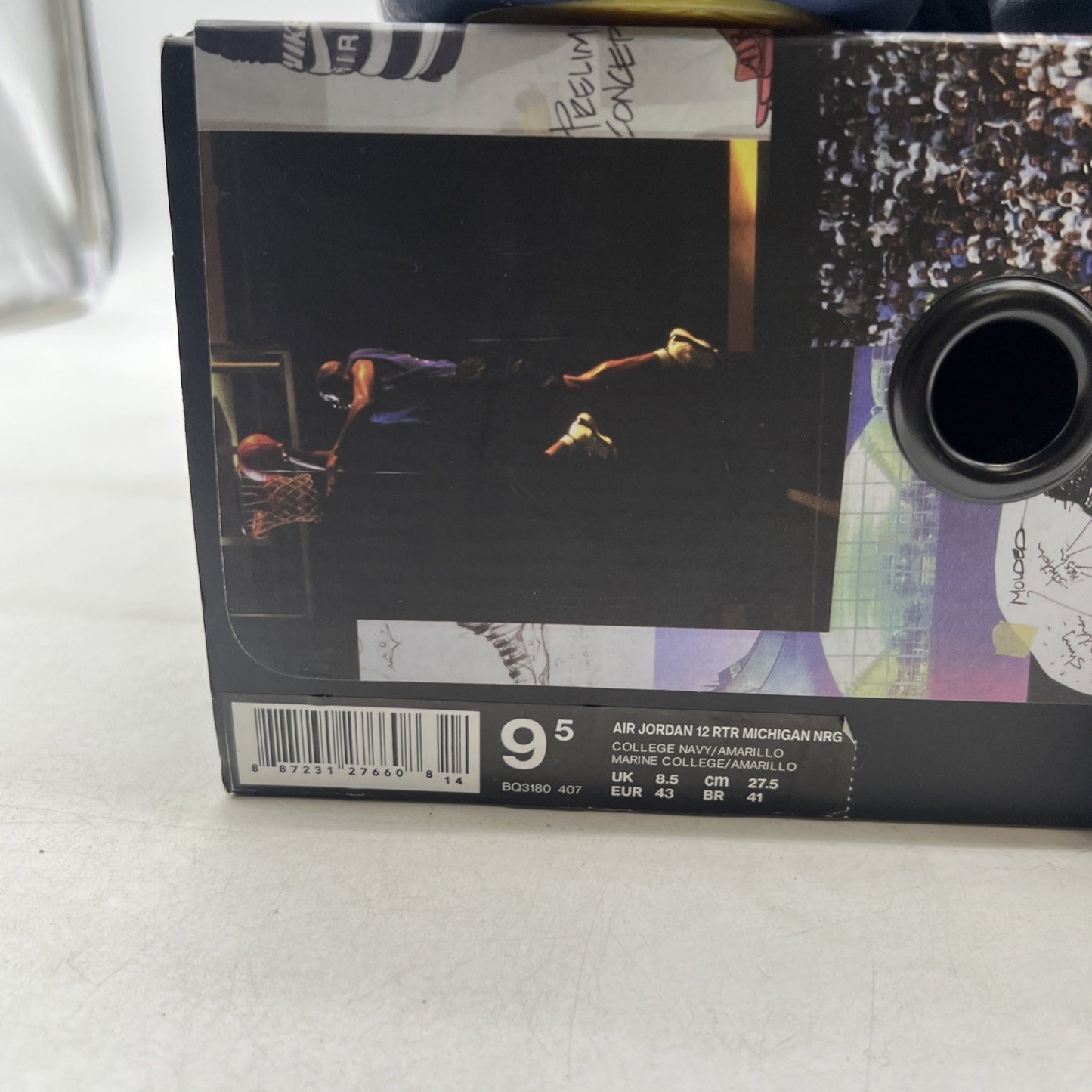Size 9.5 - Air Jordan 12 Retro Michigan (BQ3180-407)